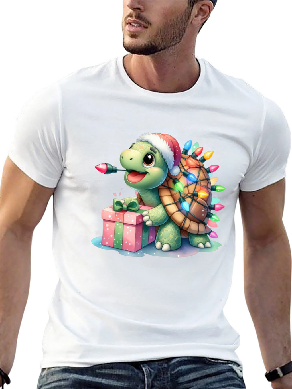 Festive Turtle Graphic Tee