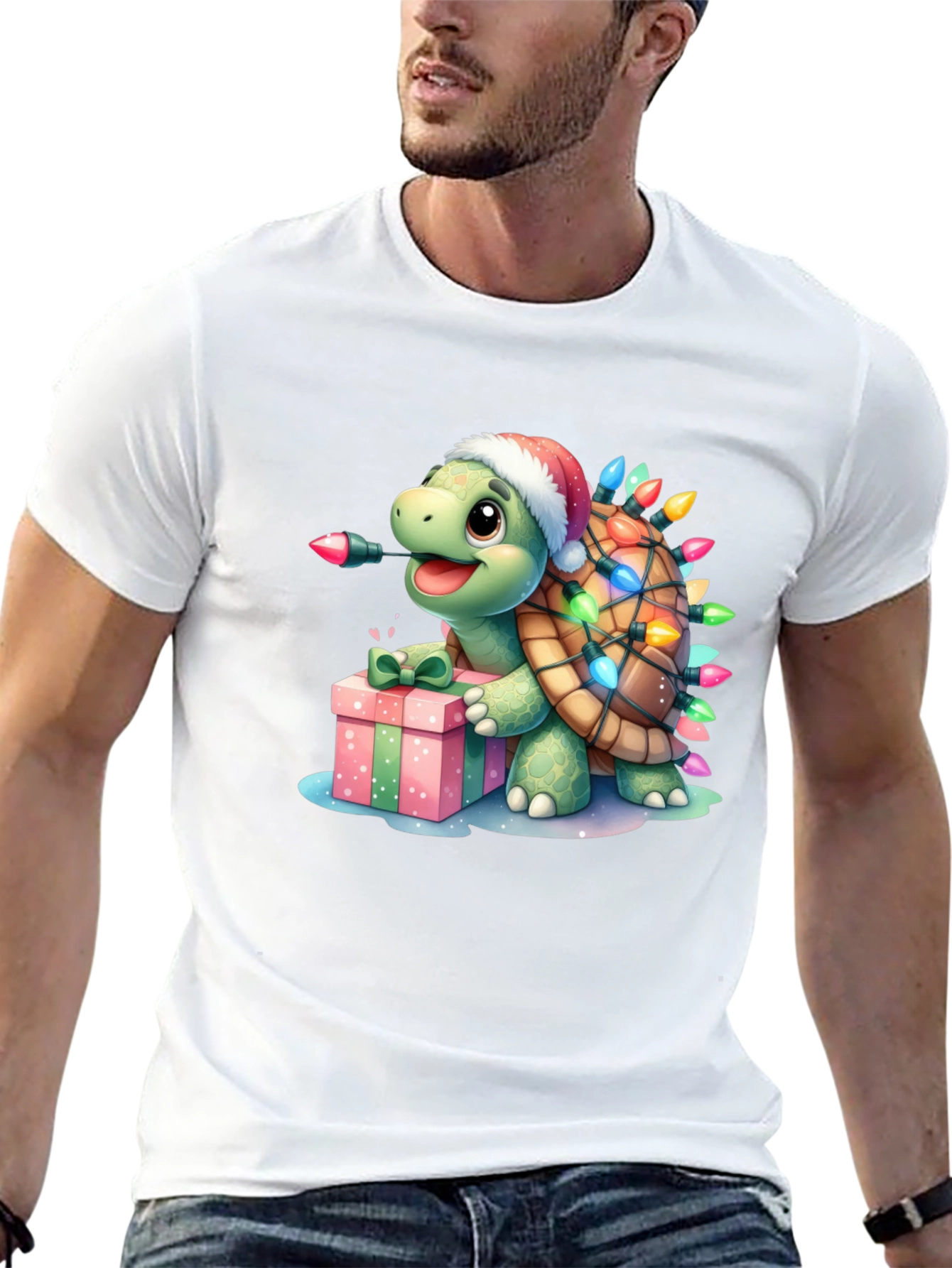 Festive Turtle Graphic Tee