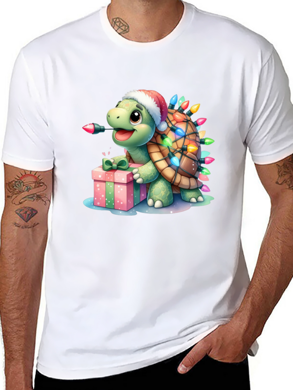 Festive Turtle Graphic Tee