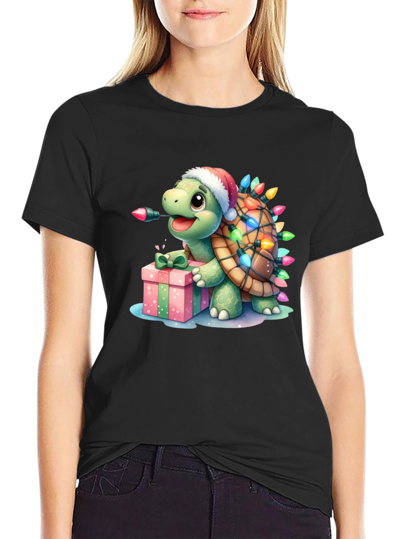 Festive Turtle Graphic Tee