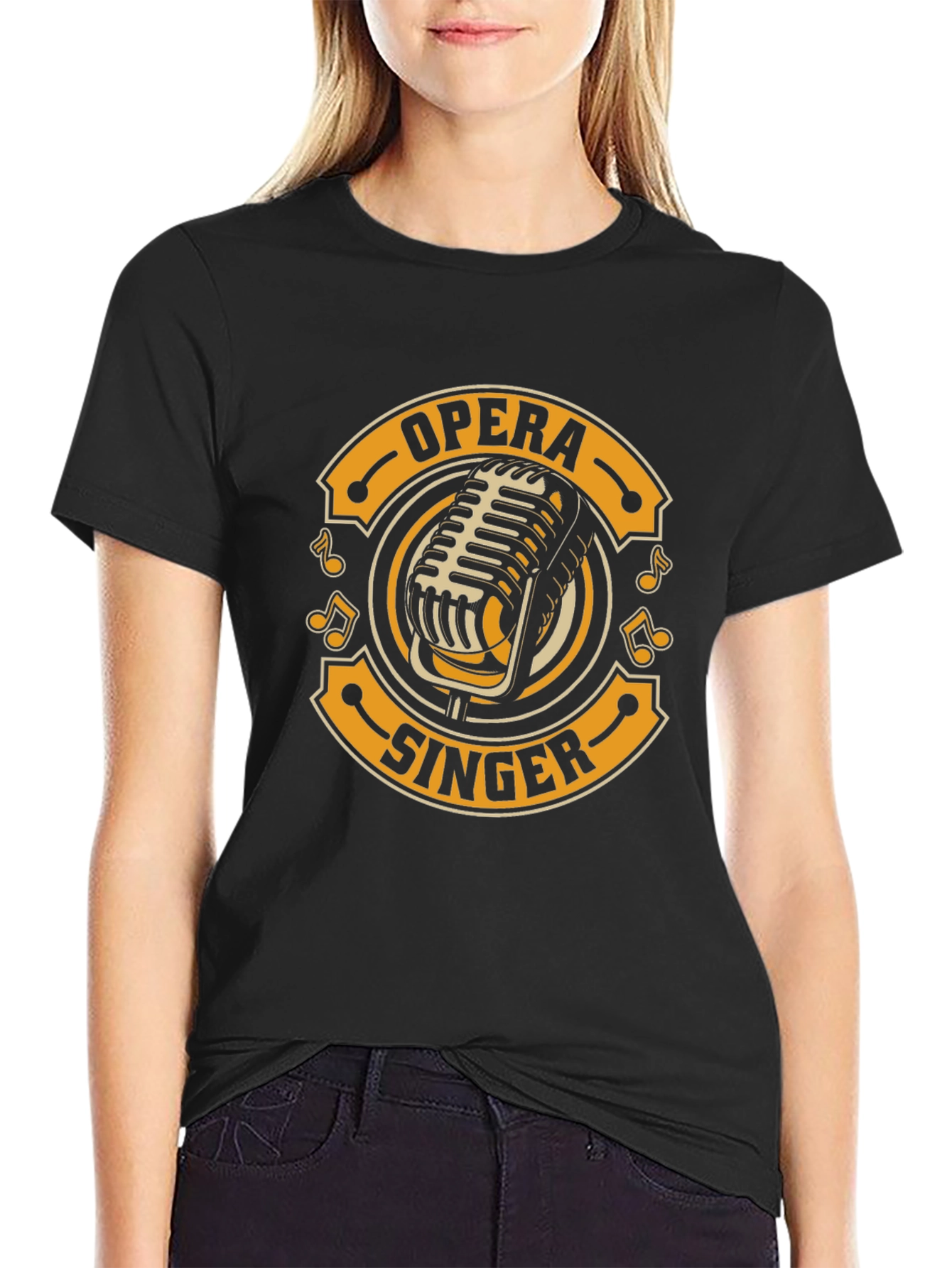 Opera Singer T-Shirt - Vintage Microphone Design