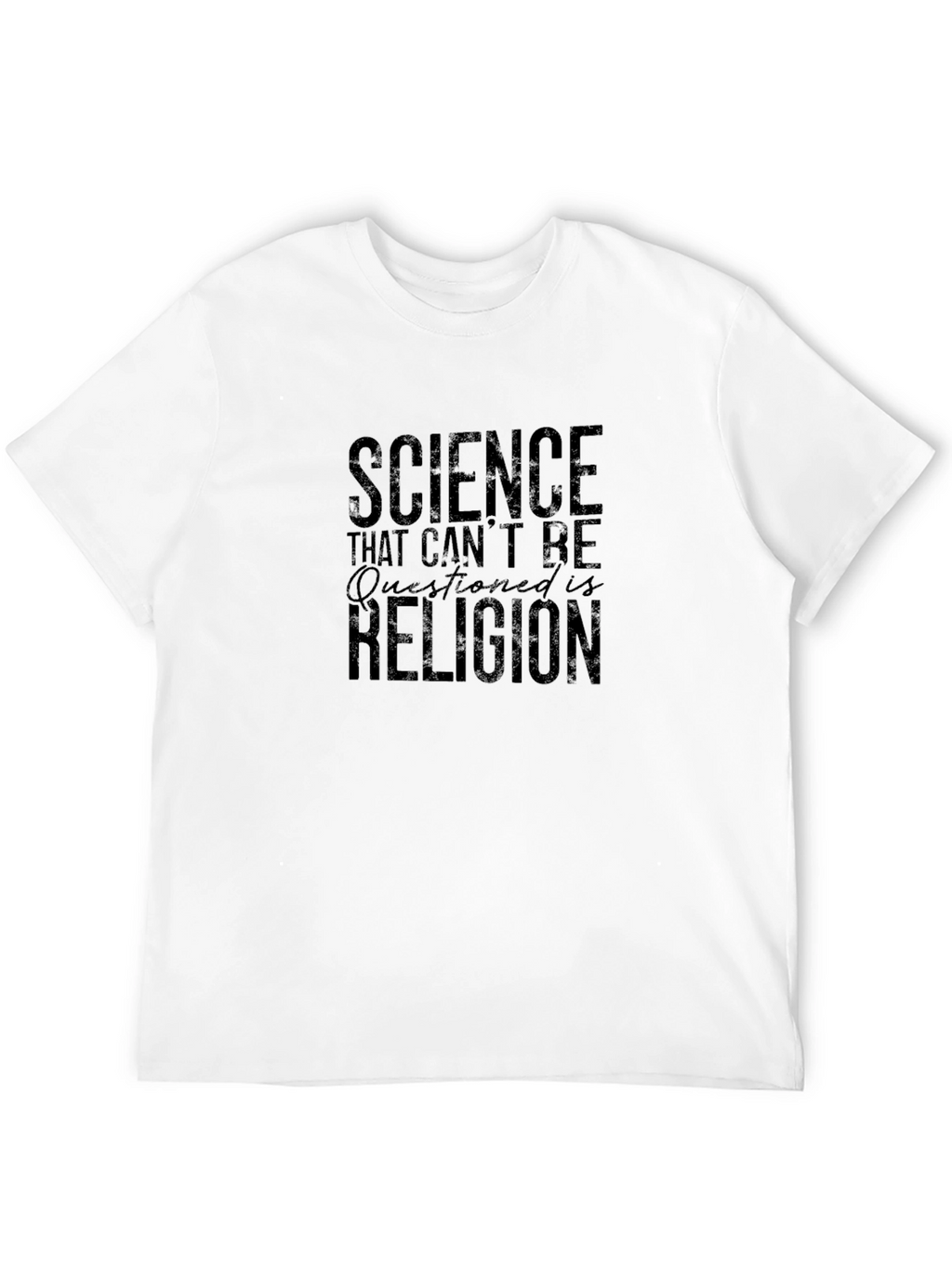 Science vs Religion Graphic T-Shirt