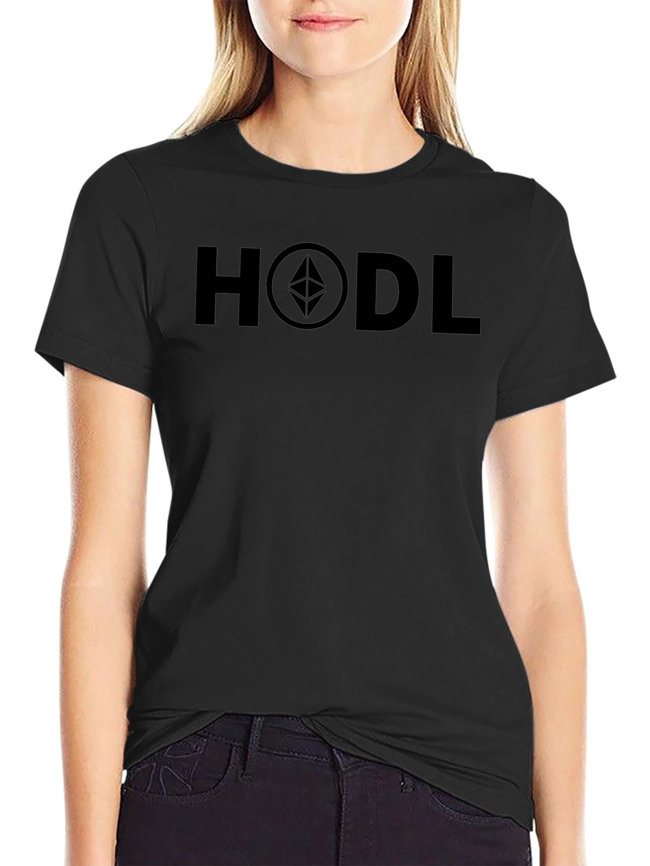 HODL Ethereum Crypto Black T-Shirt