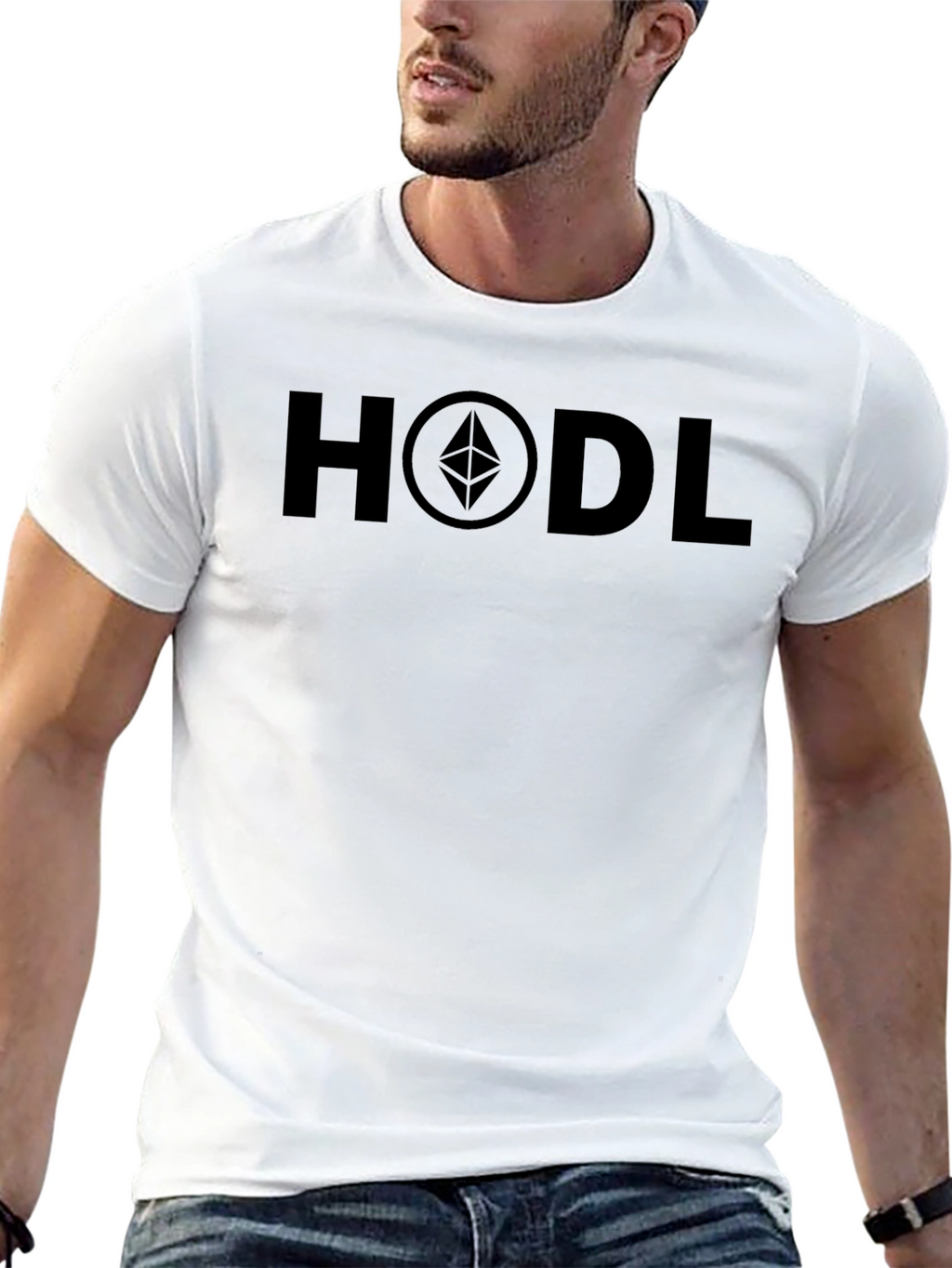 HODL Ethereum Crypto Black T-Shirt
