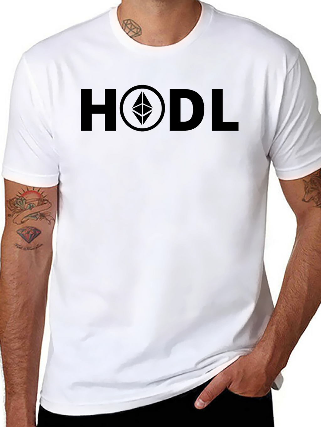 HODL Ethereum Crypto Black T-Shirt