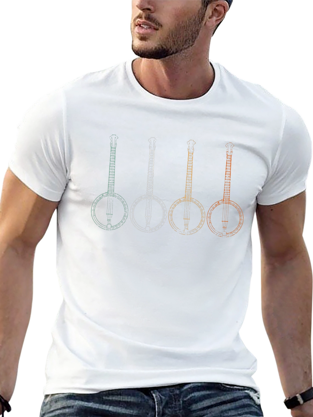 Banjo Graphic T-Shirt | Musical Instrument Tee