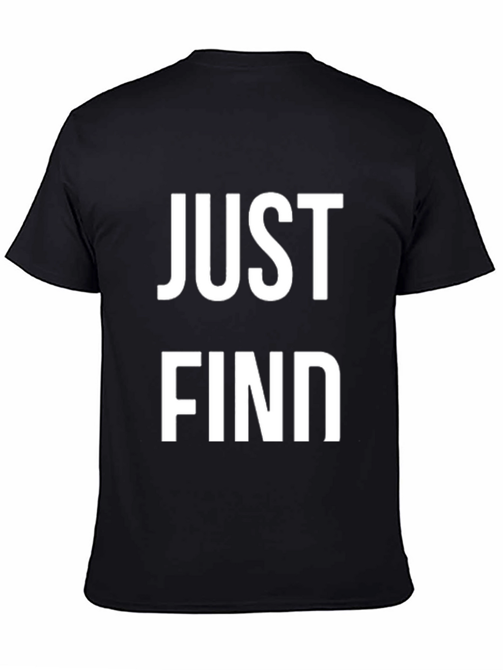 Just Find Black Graphic Tee