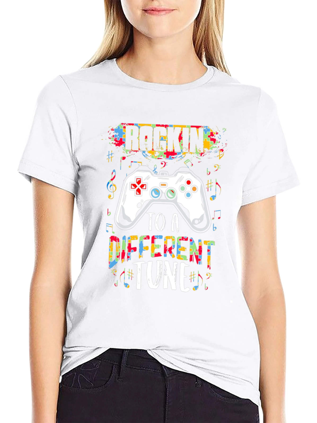 Rockin to a Different Tune Gamer T-Shirt