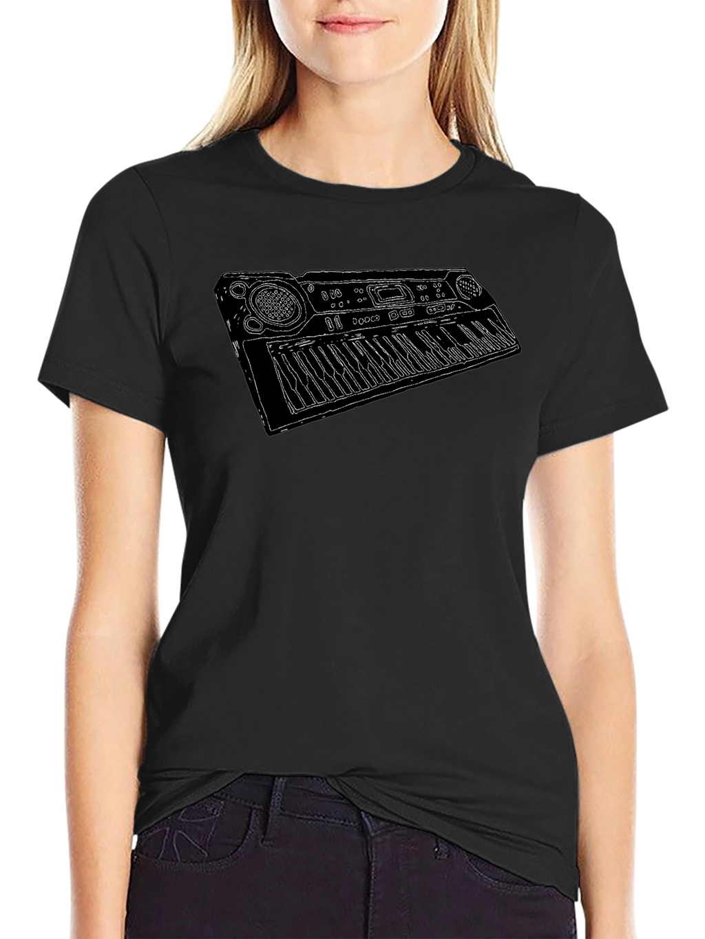 Keyboard Music T-Shirt - Cool Musician Tee