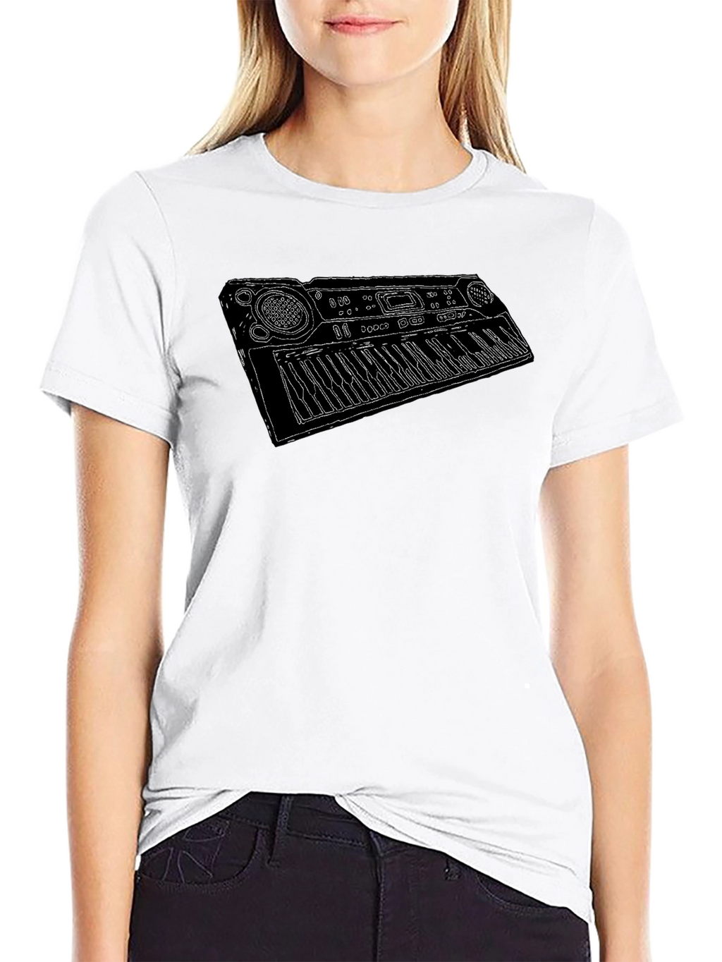 Keyboard Music T-Shirt - Cool Musician Tee