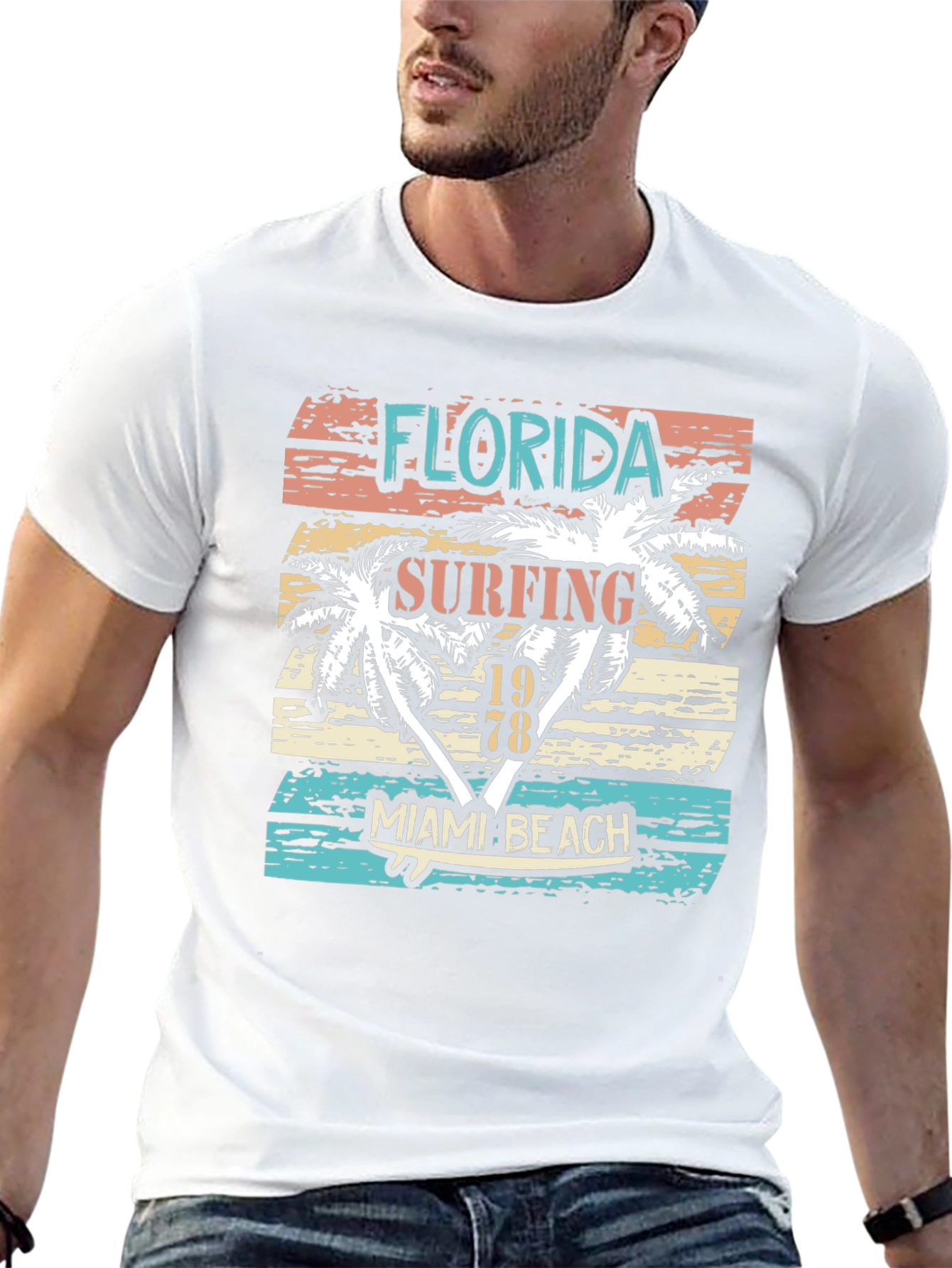 Florida Surfing Miami Beach 1978 T-Shirt