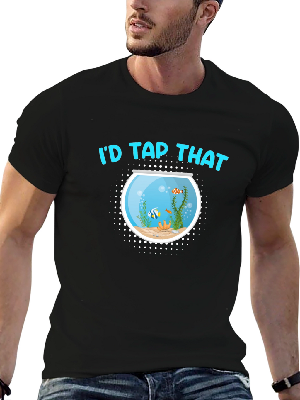 Id Tap That Fish Bowl Black T-Shirt