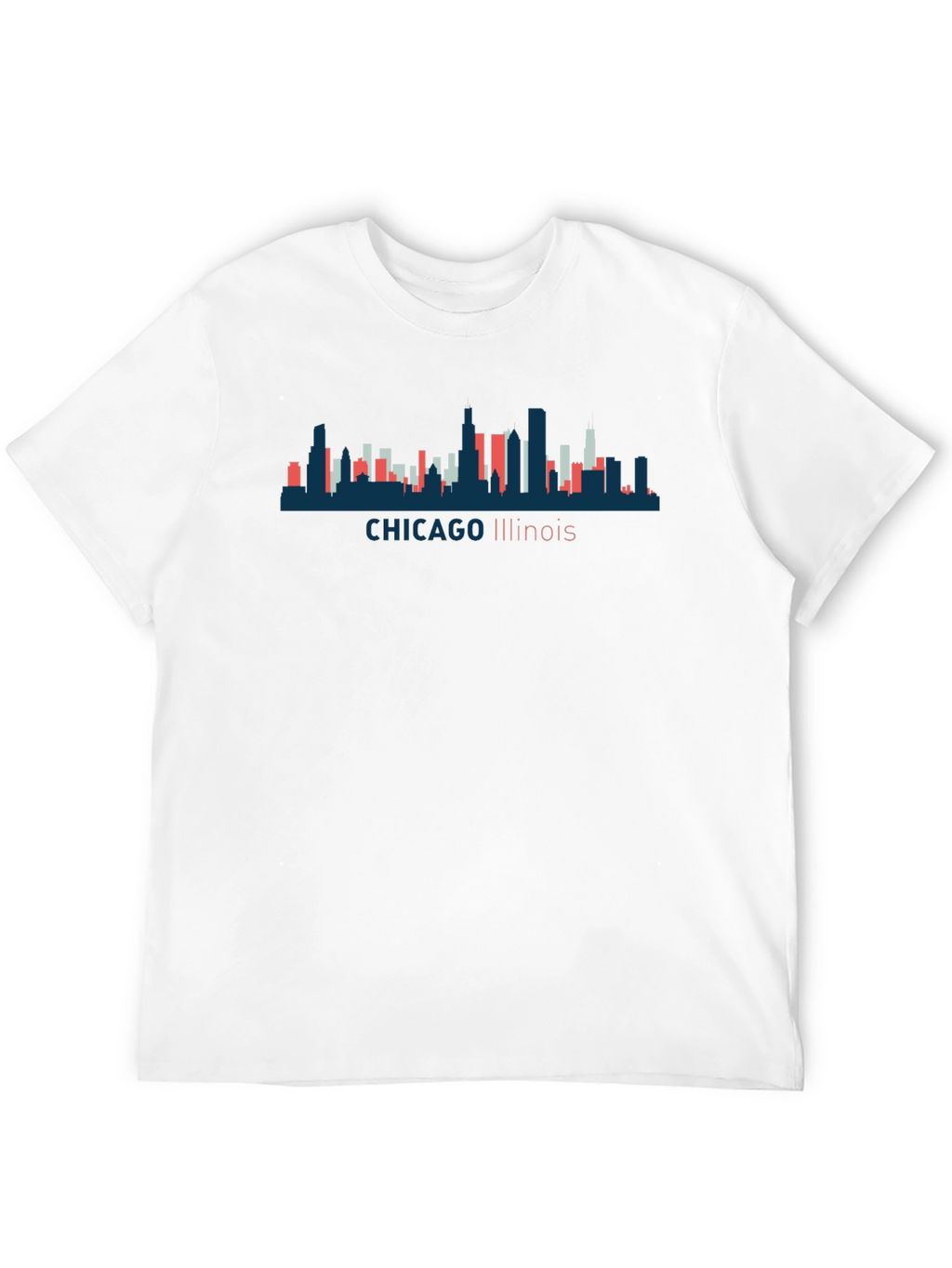 Chicago Illinois Skyline Graphic Tee - Unisex Black T-Shirt