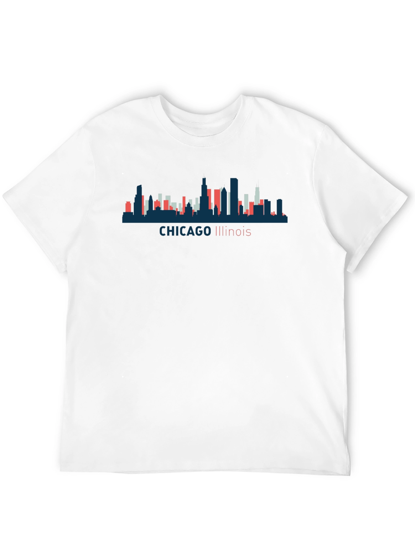 Chicago Illinois Skyline Graphic Tee - Unisex Black T-Shirt