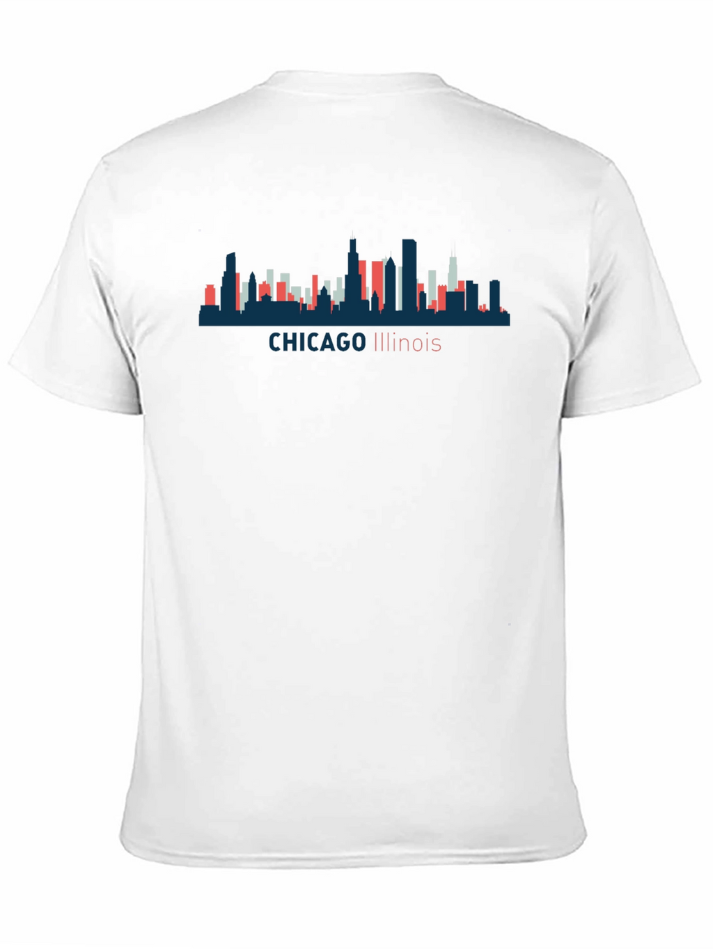 Chicago Illinois Skyline Graphic Tee - Unisex Black T-Shirt