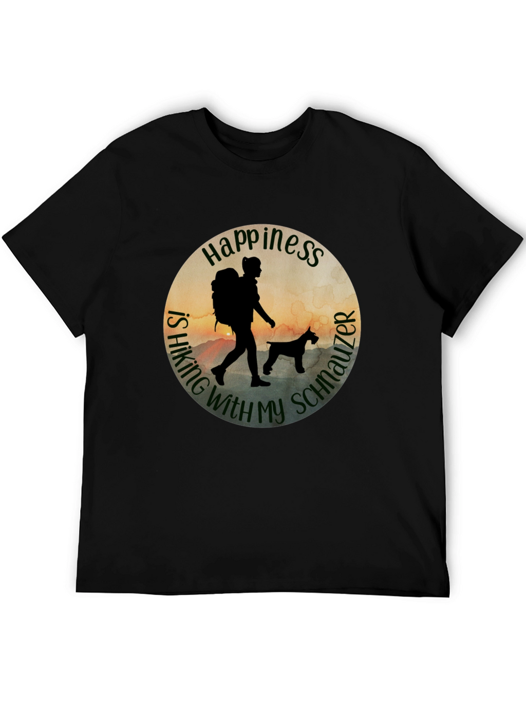 Hiking With My Schnauzer T-Shirt