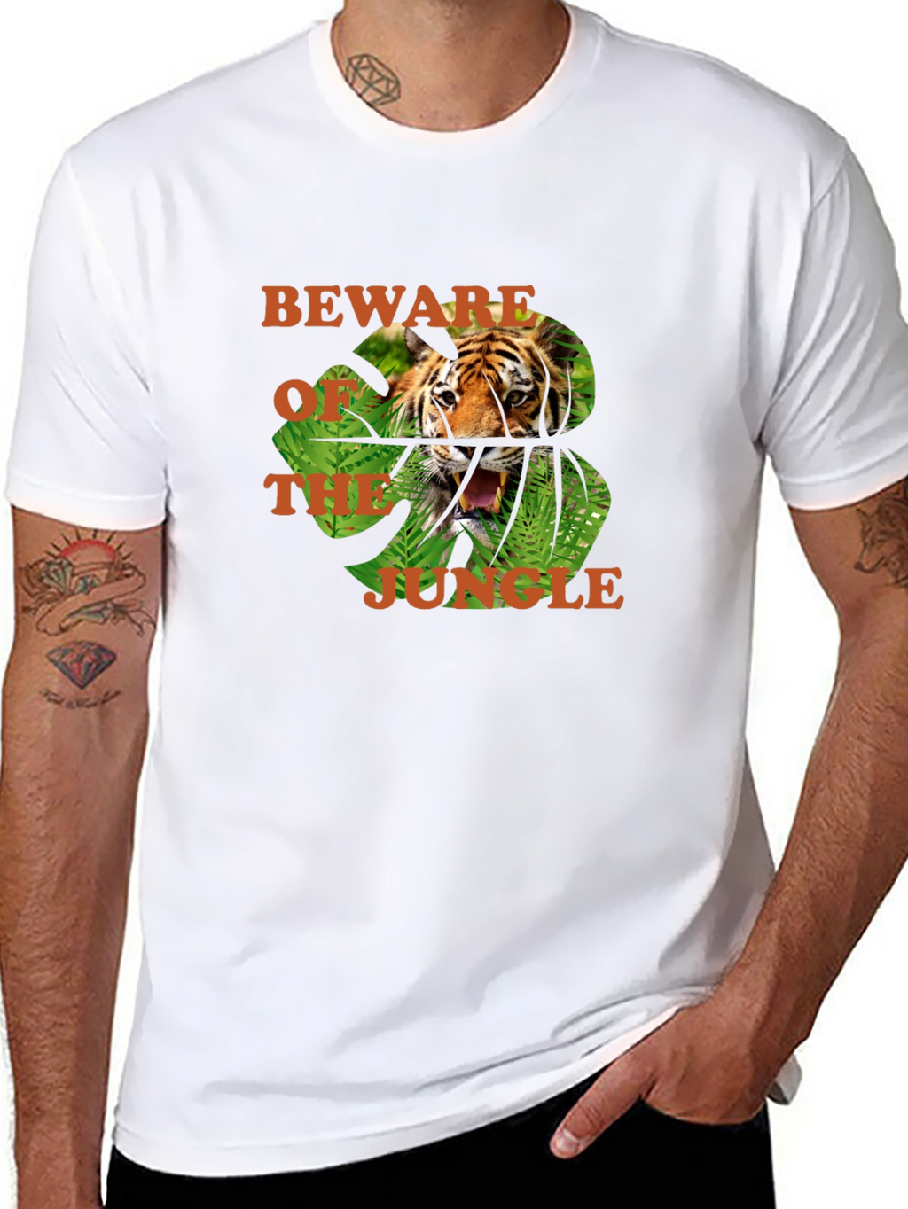 Beware of the Jungle Tiger Graphic Tee