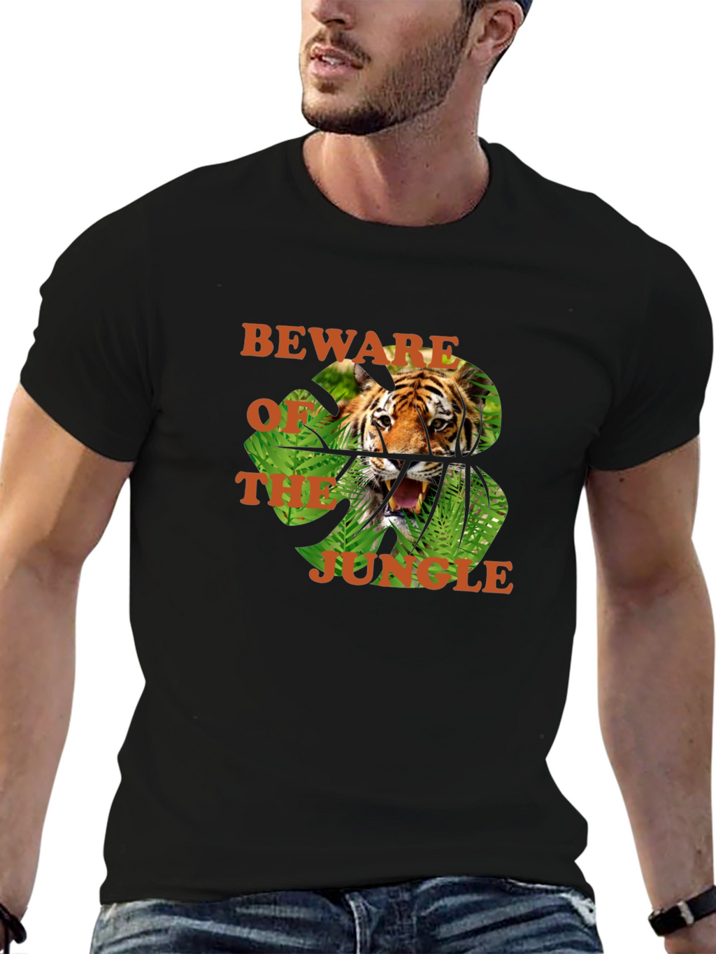 Beware of the Jungle Tiger Graphic Tee
