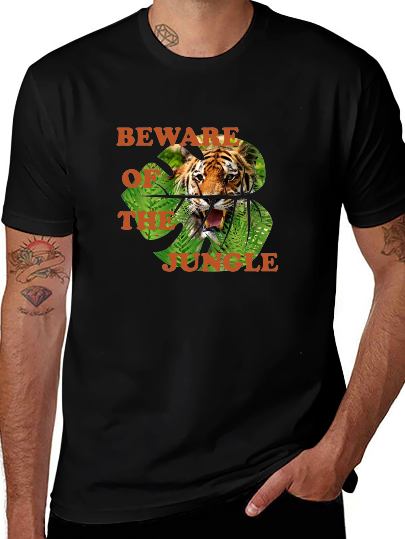 Beware of the Jungle Tiger Graphic Tee