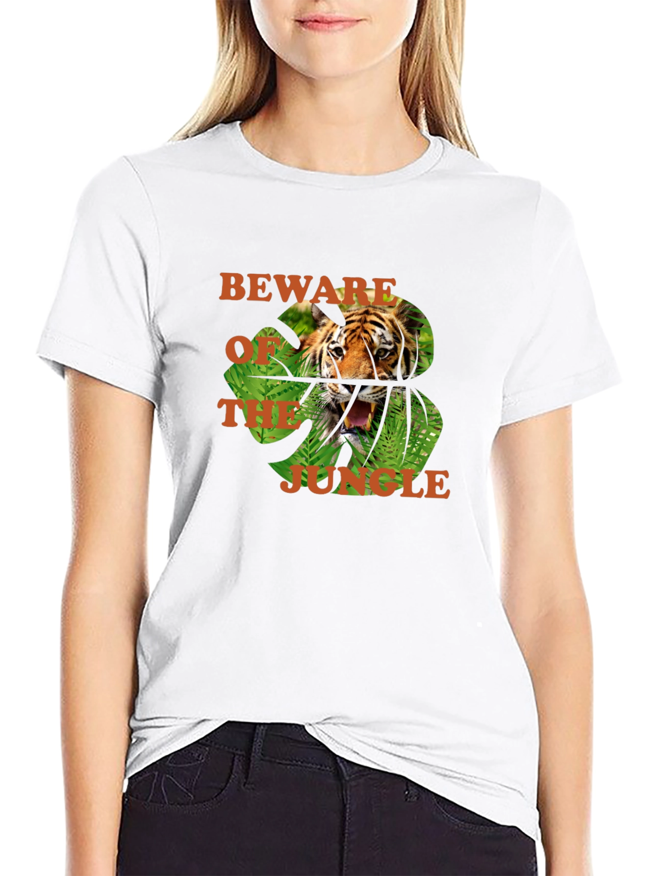 Beware of the Jungle Tiger Graphic Tee