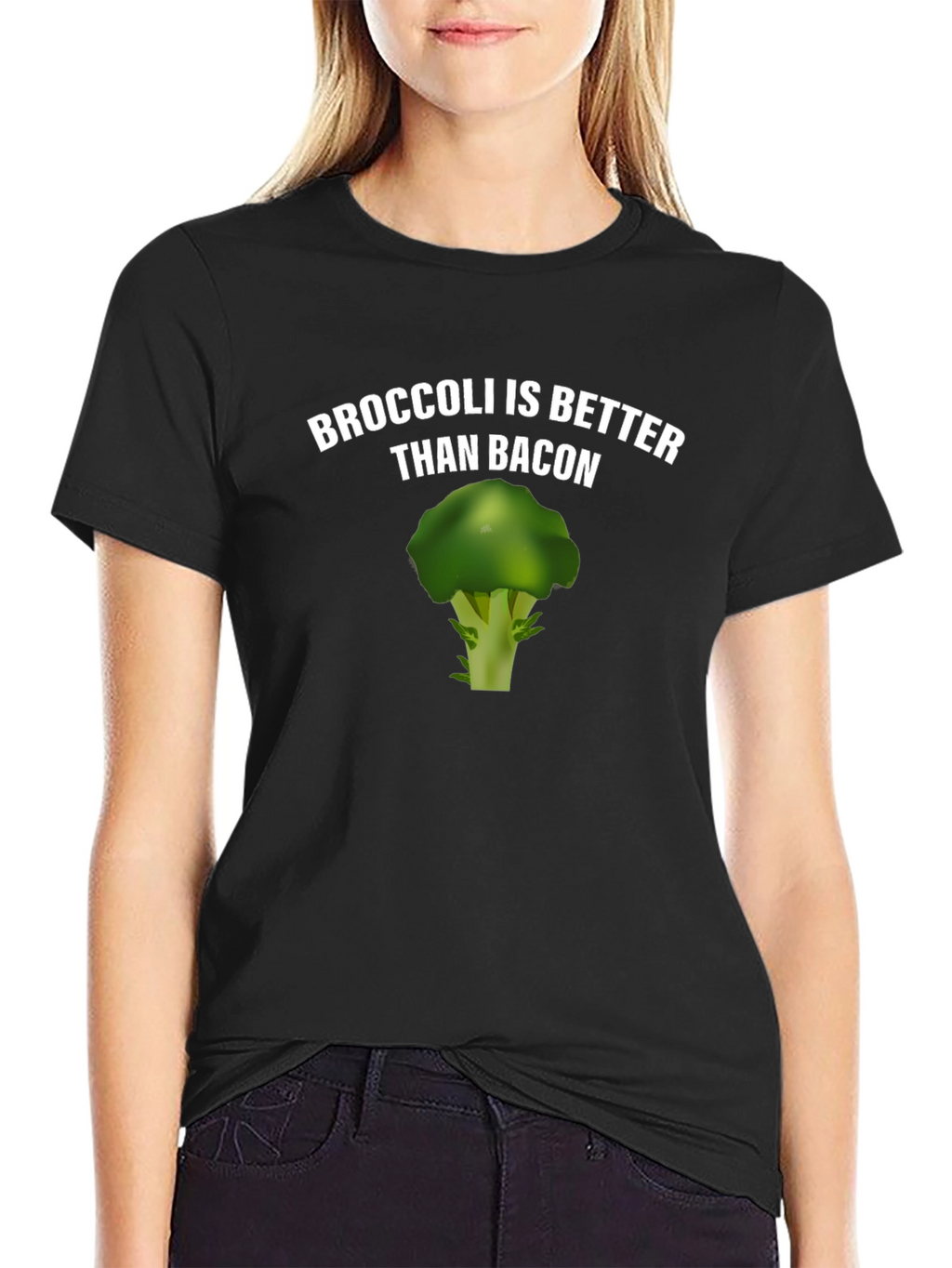Broccoli is Better Than Bacon Novelty T-Shirt