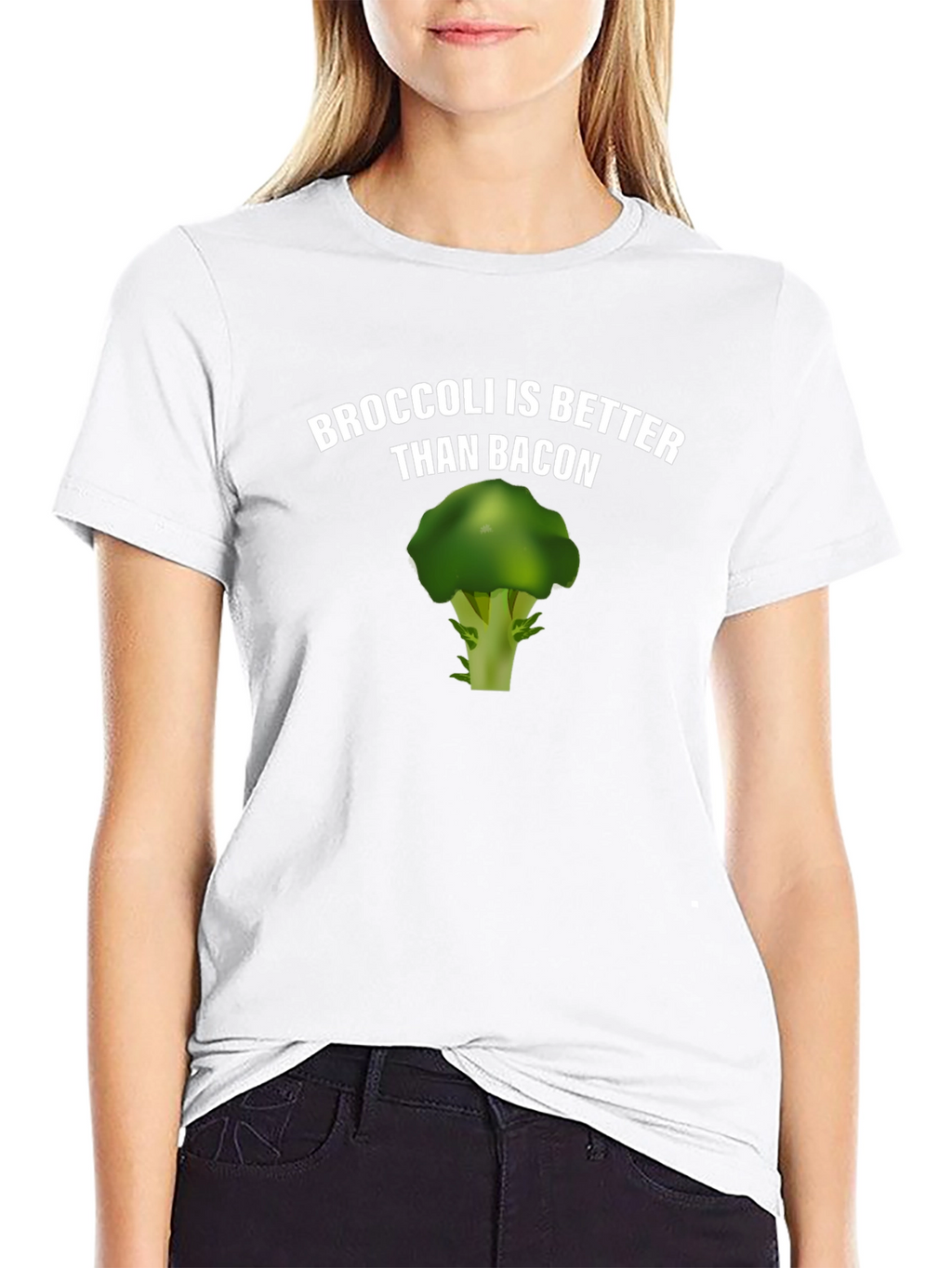 Broccoli is Better Than Bacon Novelty T-Shirt