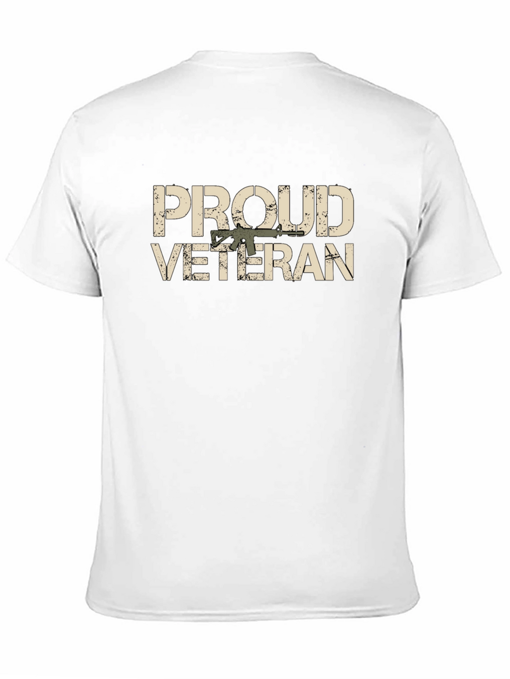 Proud Veteran Graphic Tee - Black
