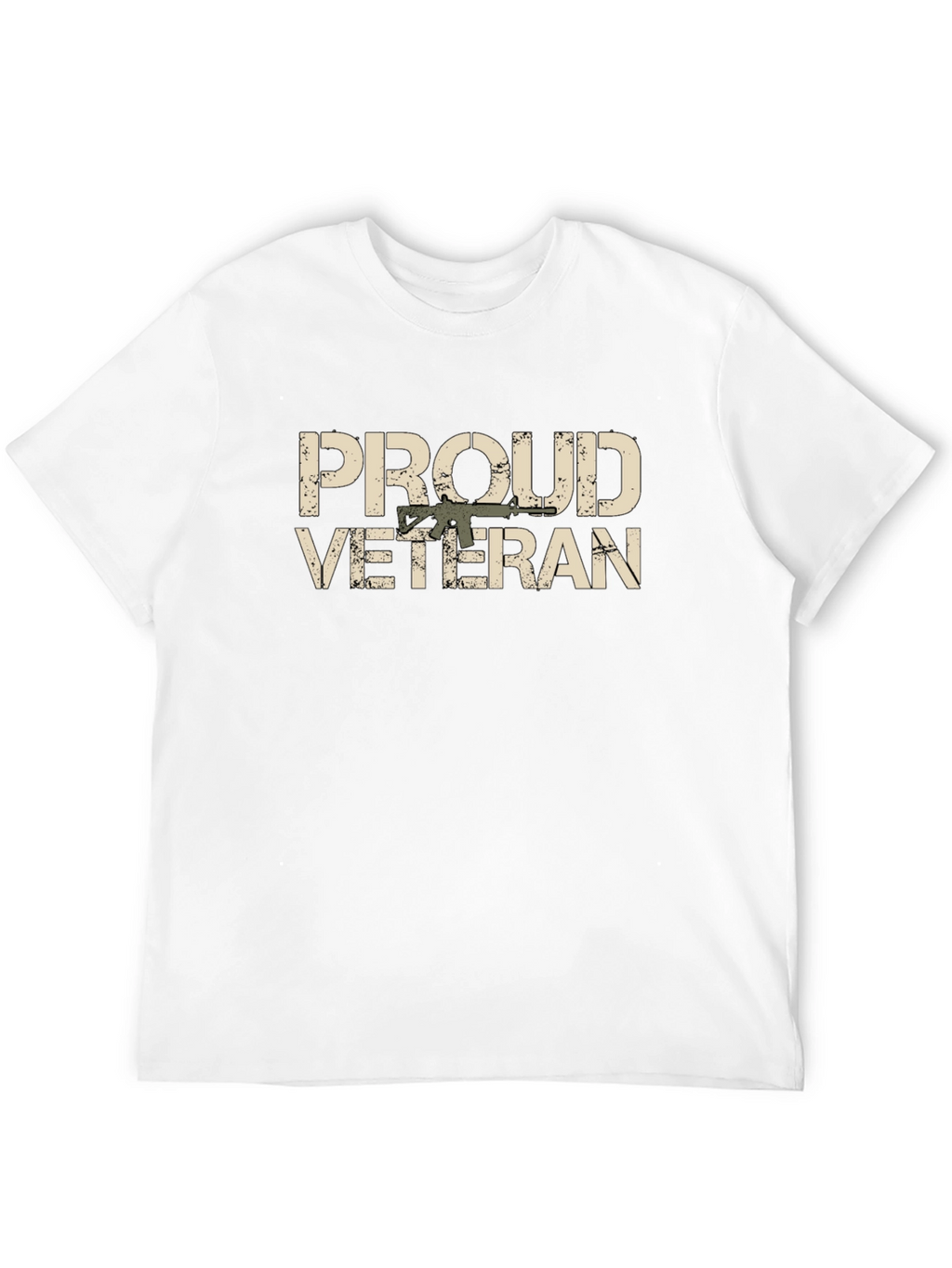Proud Veteran Graphic Tee - Black