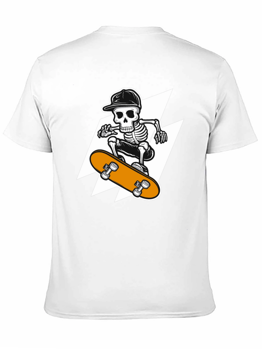 Skeleton Skateboard T-Shirt - Cool Graphic Tee
