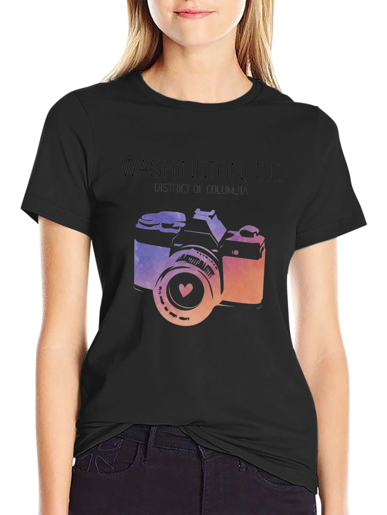 Washington D.C. Camera Graphic T-Shirt