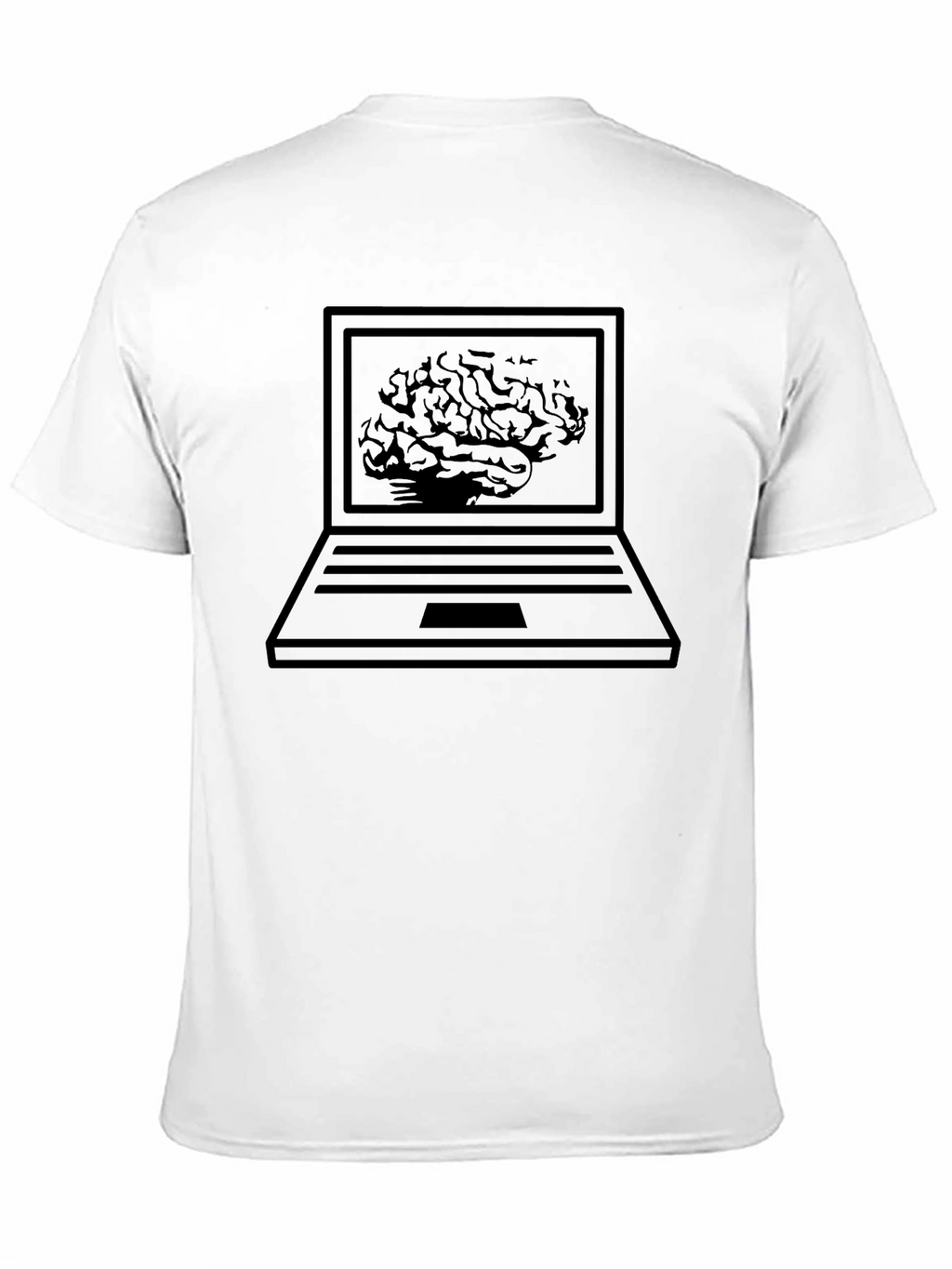 Brainy Laptop T-Shirt - Intelligent Design