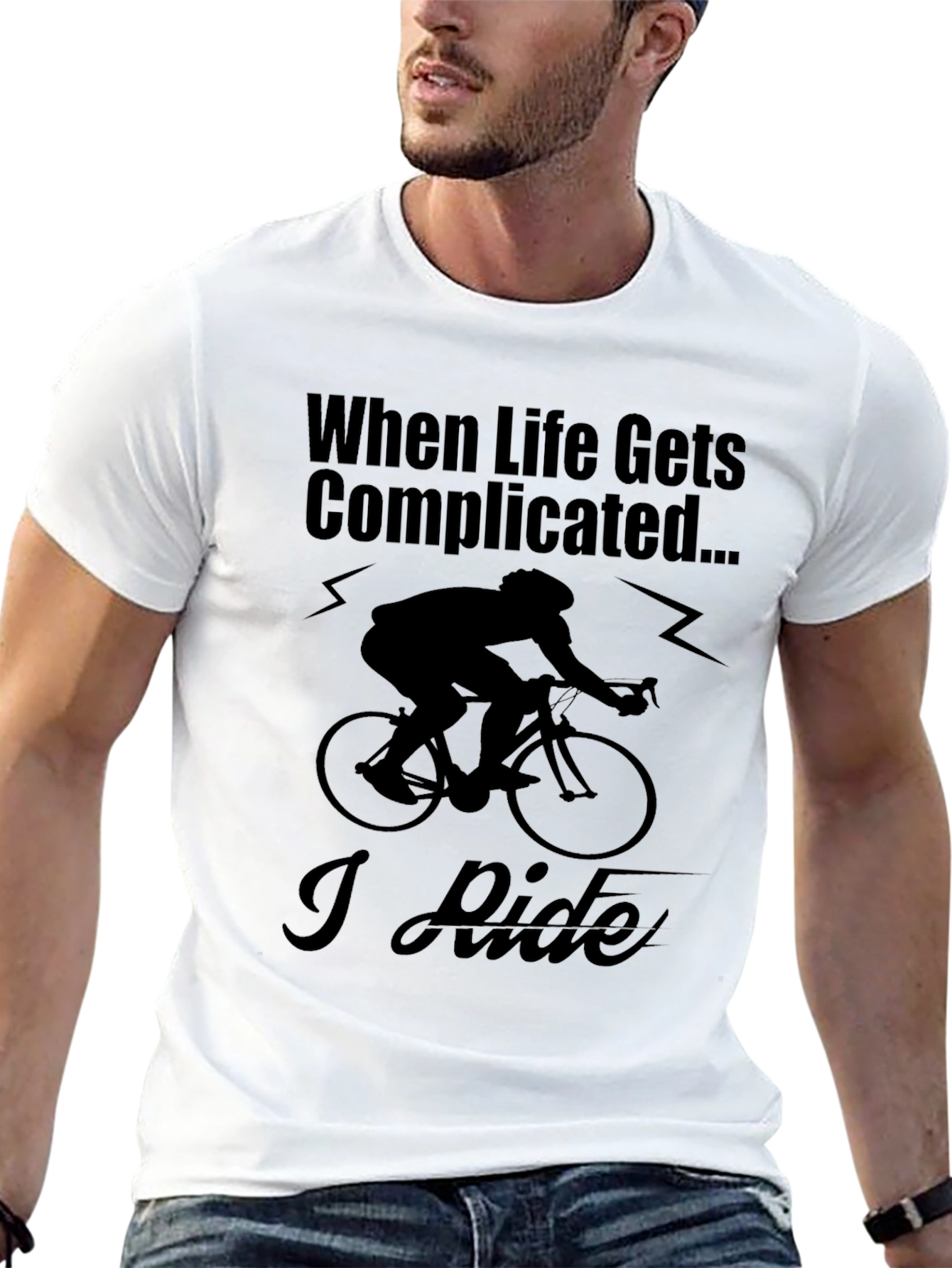 When Life Gets Complicated I Ride T-Shirt