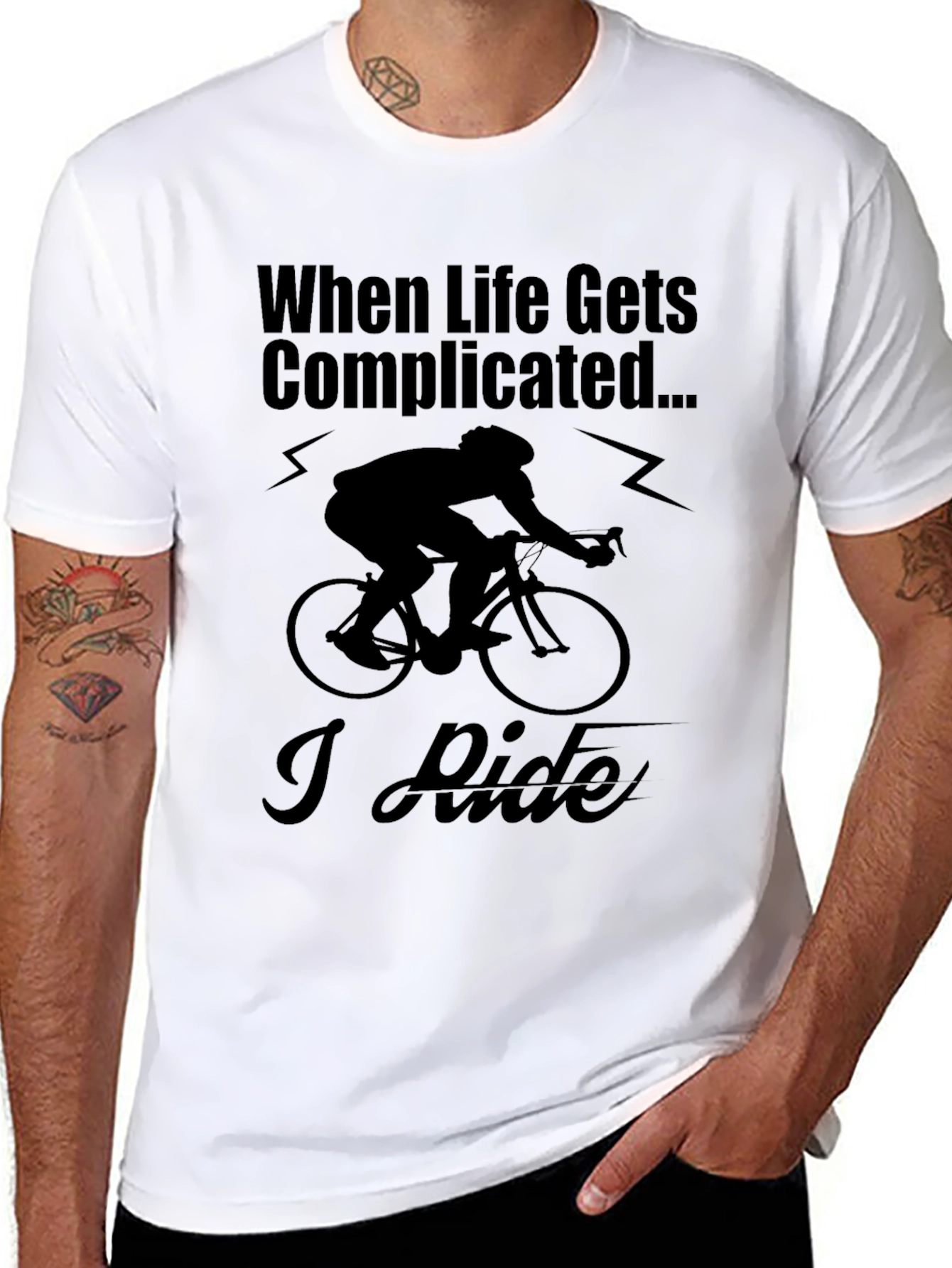 When Life Gets Complicated I Ride T-Shirt