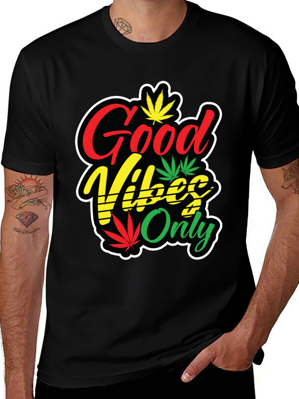 Good Vibes Only Rasta T-Shirt