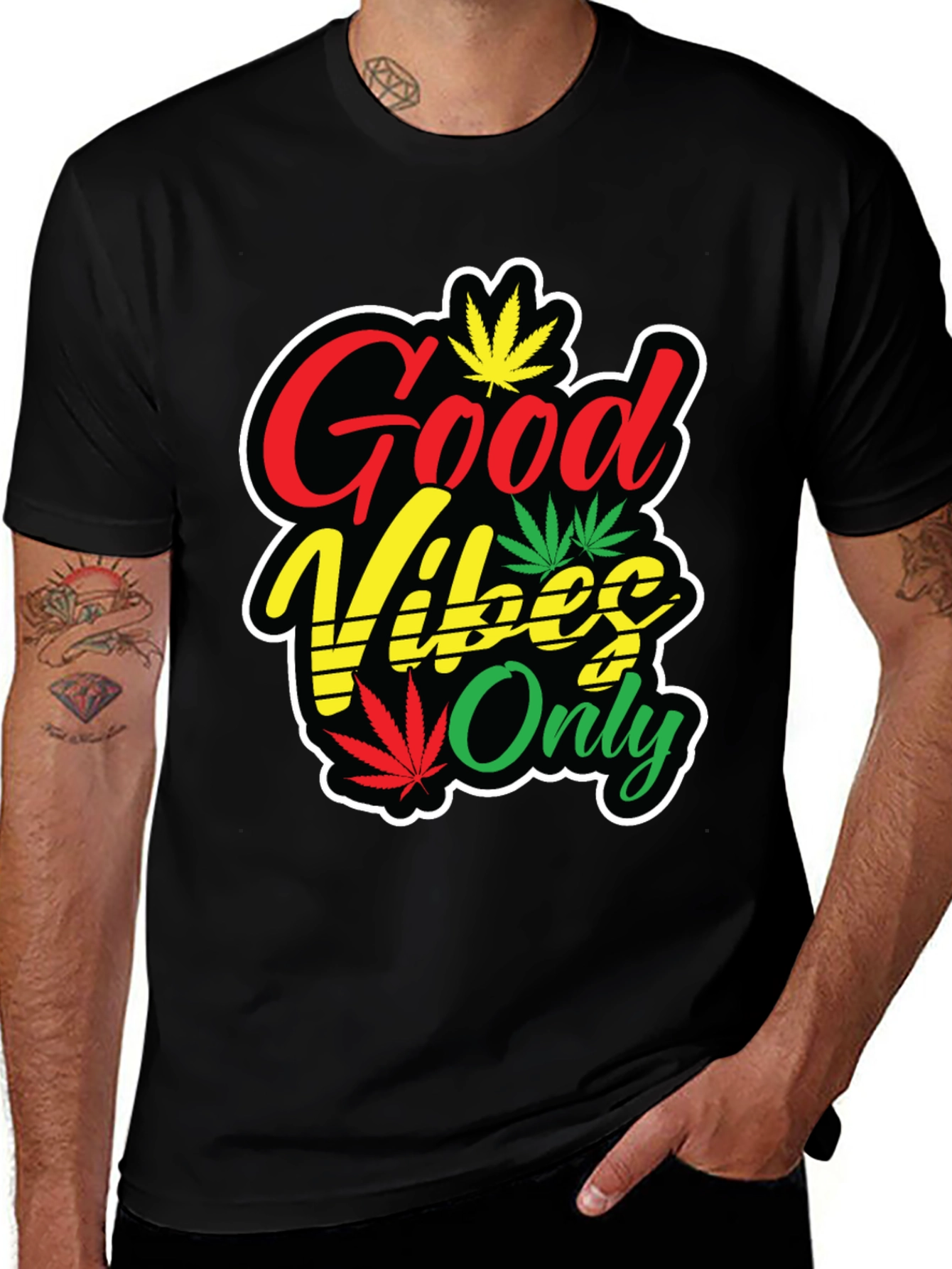 Good Vibes Only Rasta T-Shirt