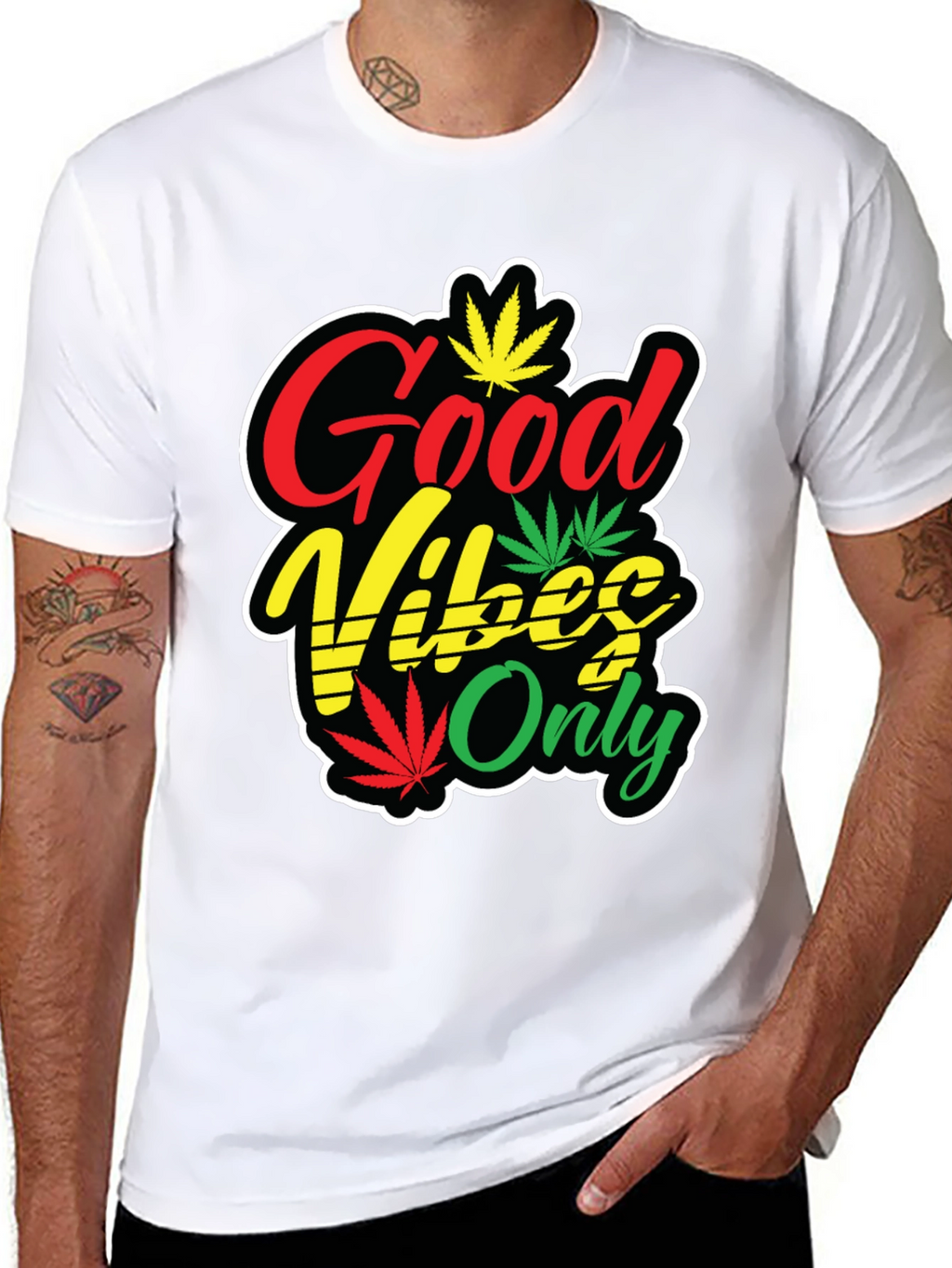Good Vibes Only Rasta T-Shirt