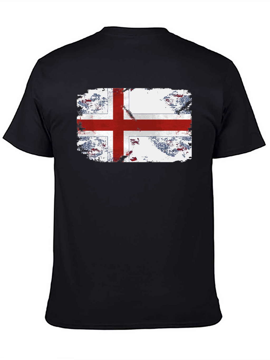 England Flag Grunge Graphic T-Shirt