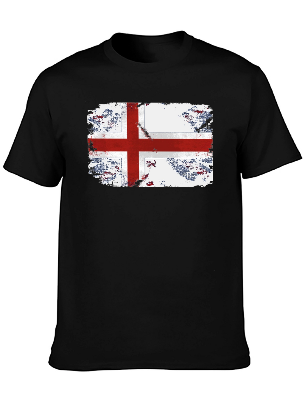 England Flag Grunge Graphic T-Shirt