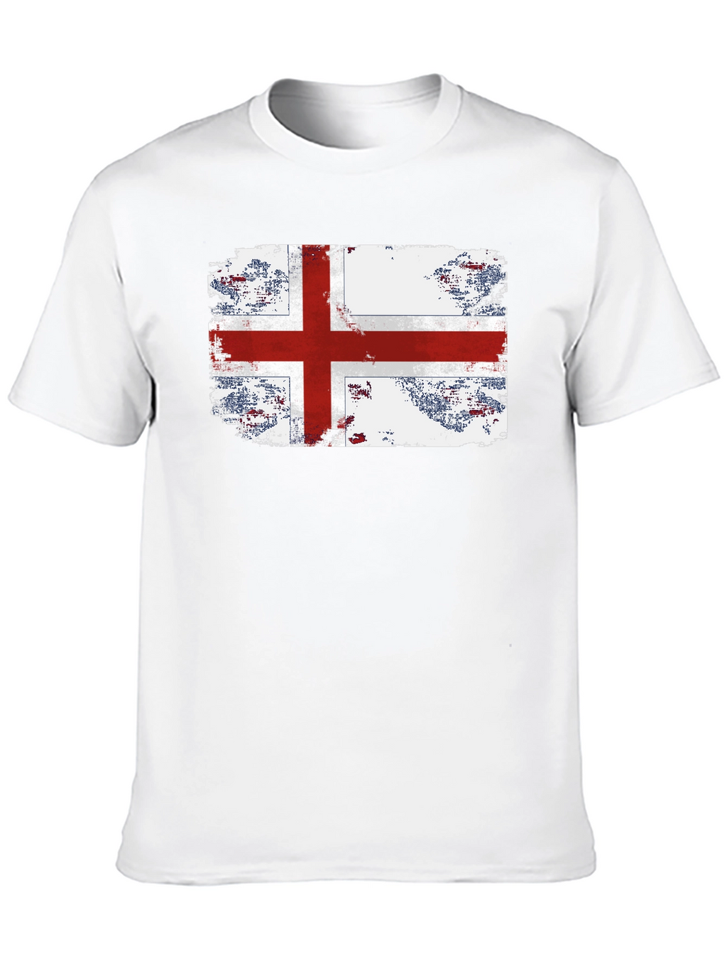 England Flag Grunge Graphic T-Shirt