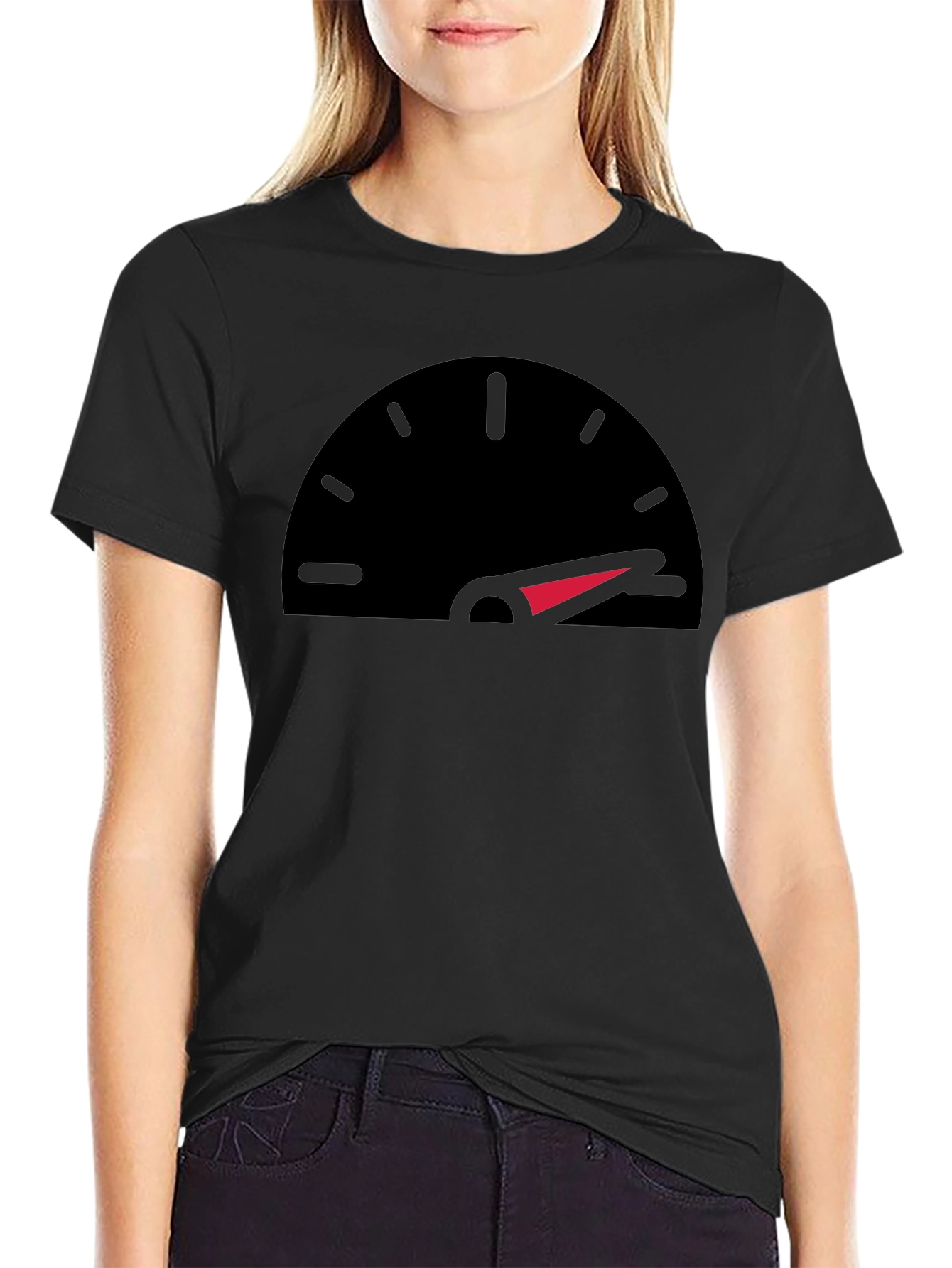 Speedometer Graphic Black T-Shirt