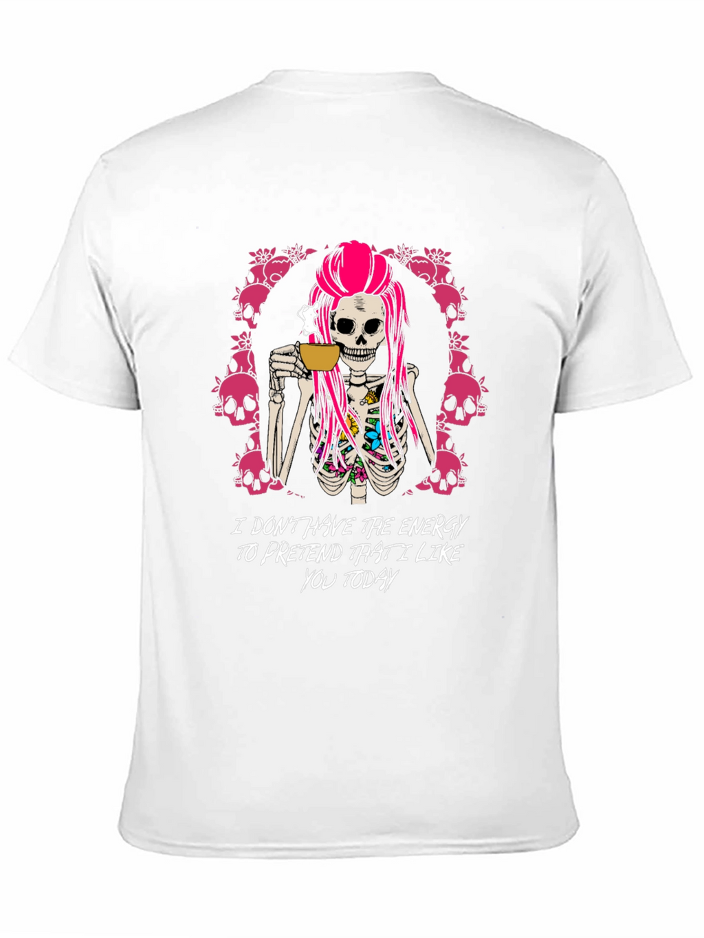 Sarcastic Skeleton Coffee T-Shirt