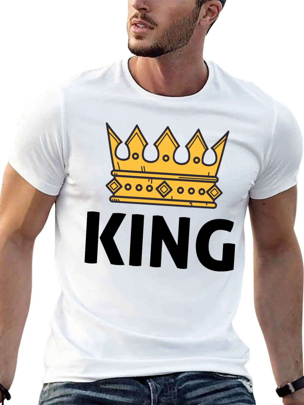 King Crown Graphic T-Shirt - Trendy Mens Tee
