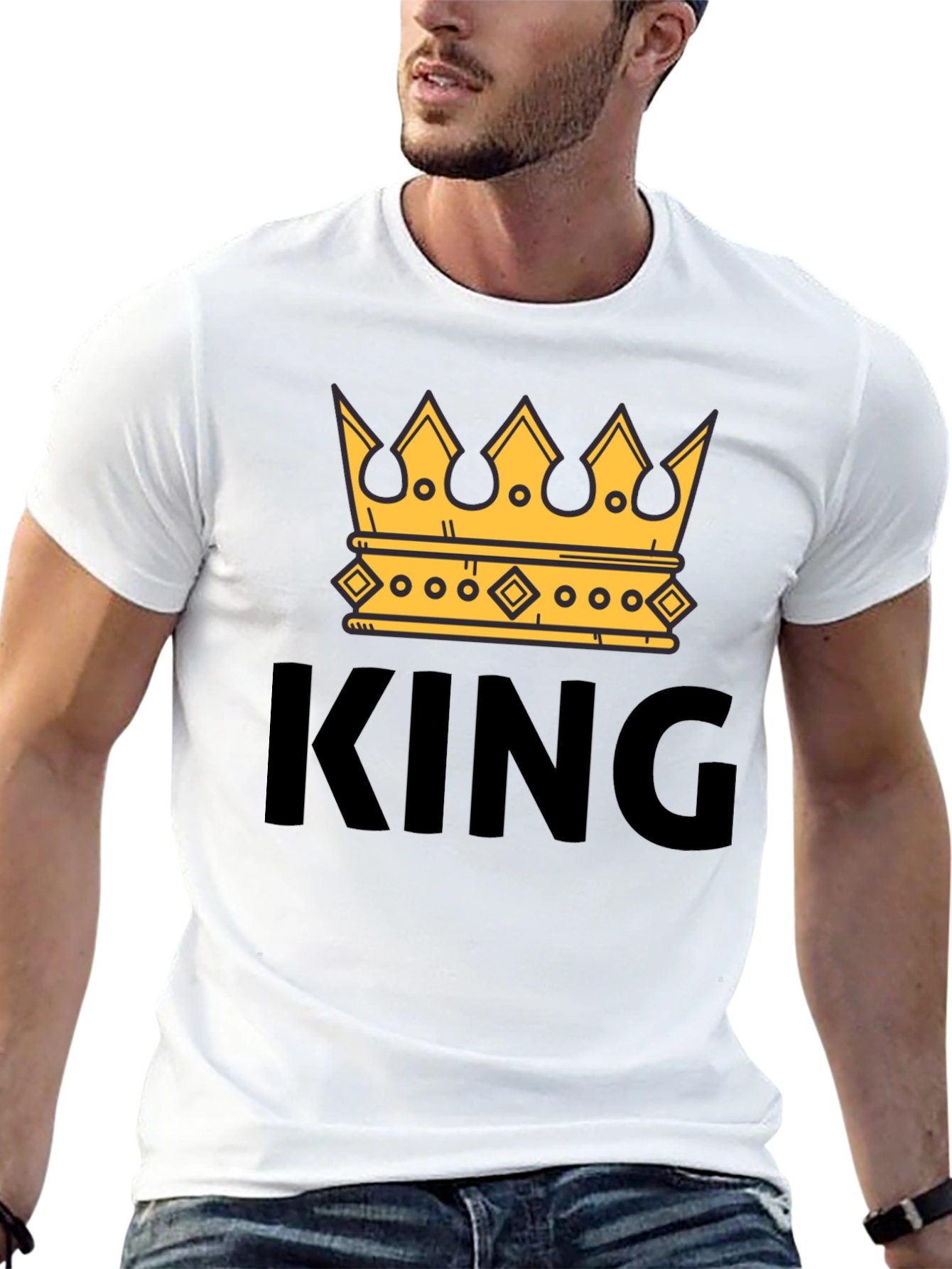 King Crown Graphic T-Shirt - Trendy Mens Tee
