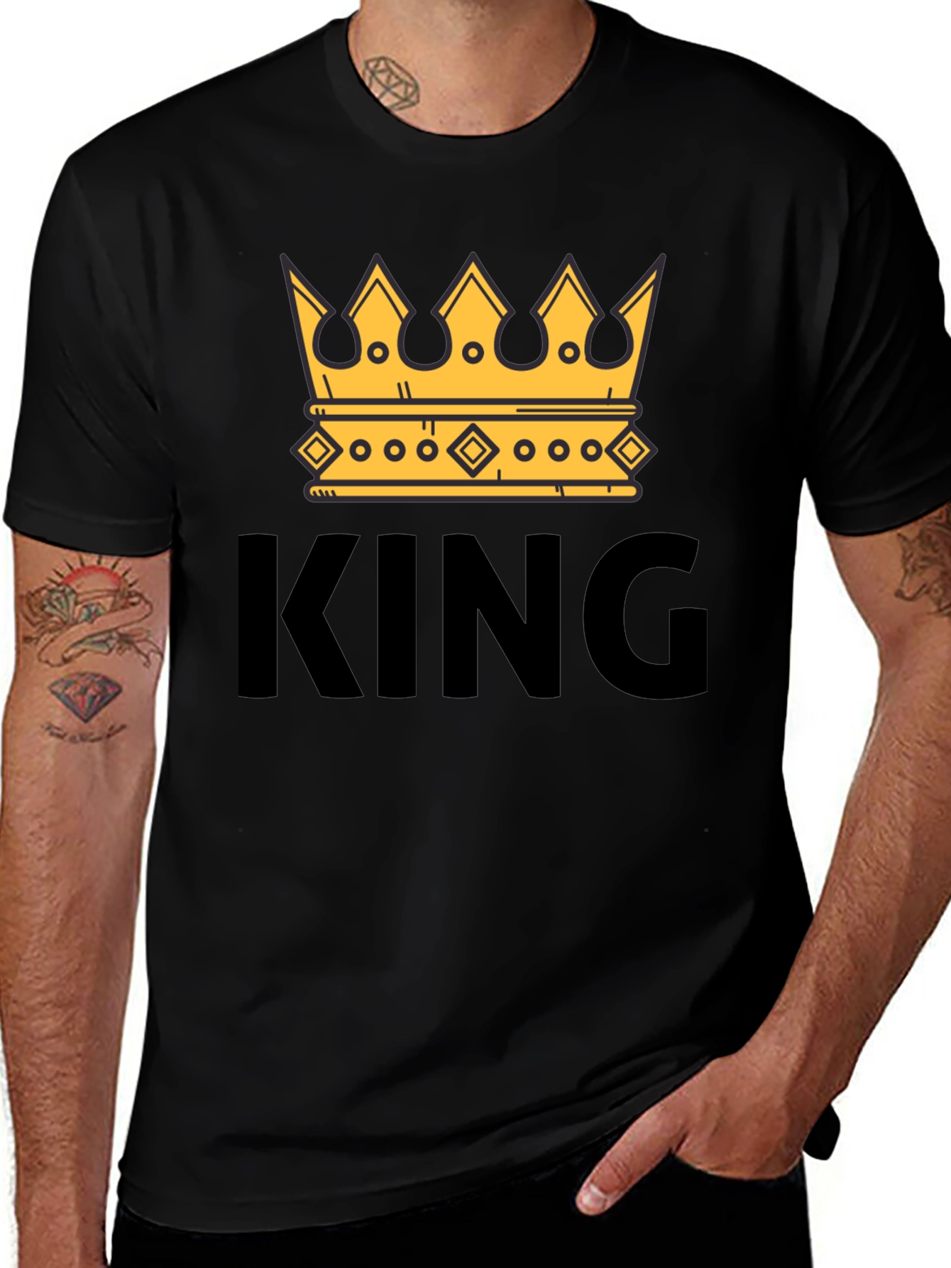 King Crown Graphic T-Shirt - Trendy Mens Tee