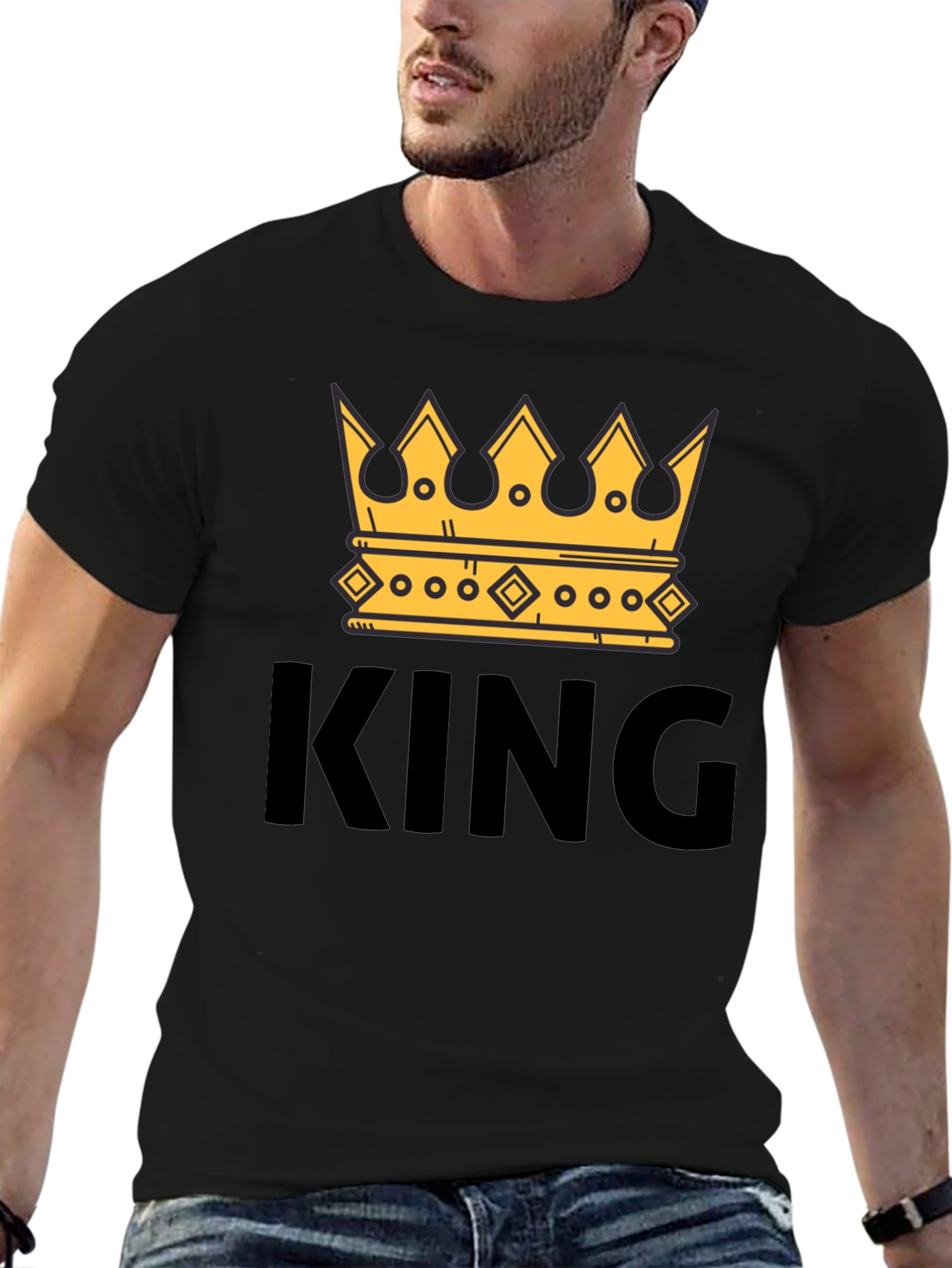 King Crown Graphic T-Shirt - Trendy Mens Tee