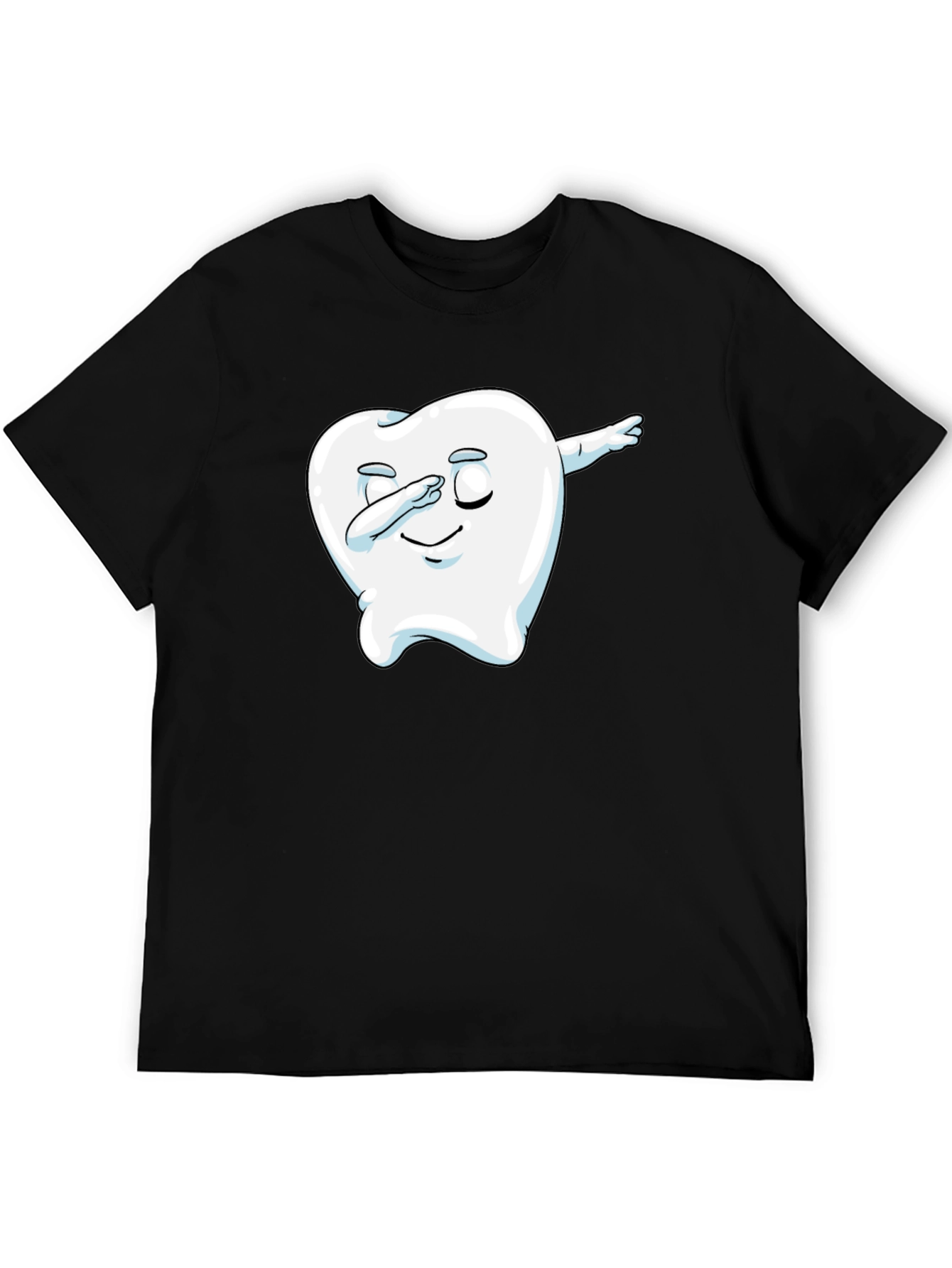 Dabbing Tooth Graphic Tee - Black T-Shirt