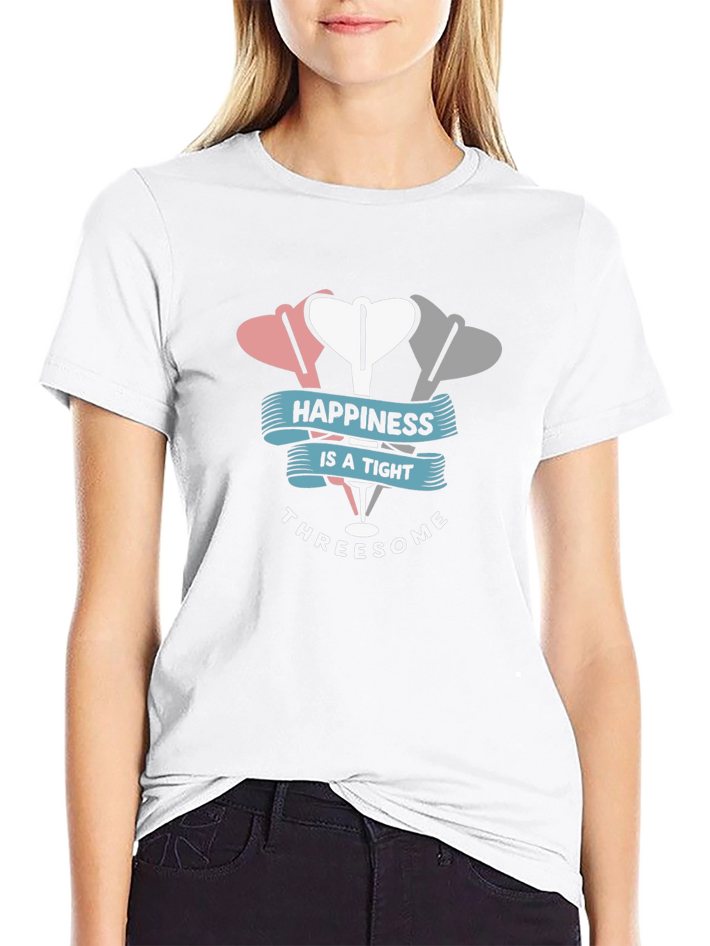 Happiness Threesome Dart T-Shirt