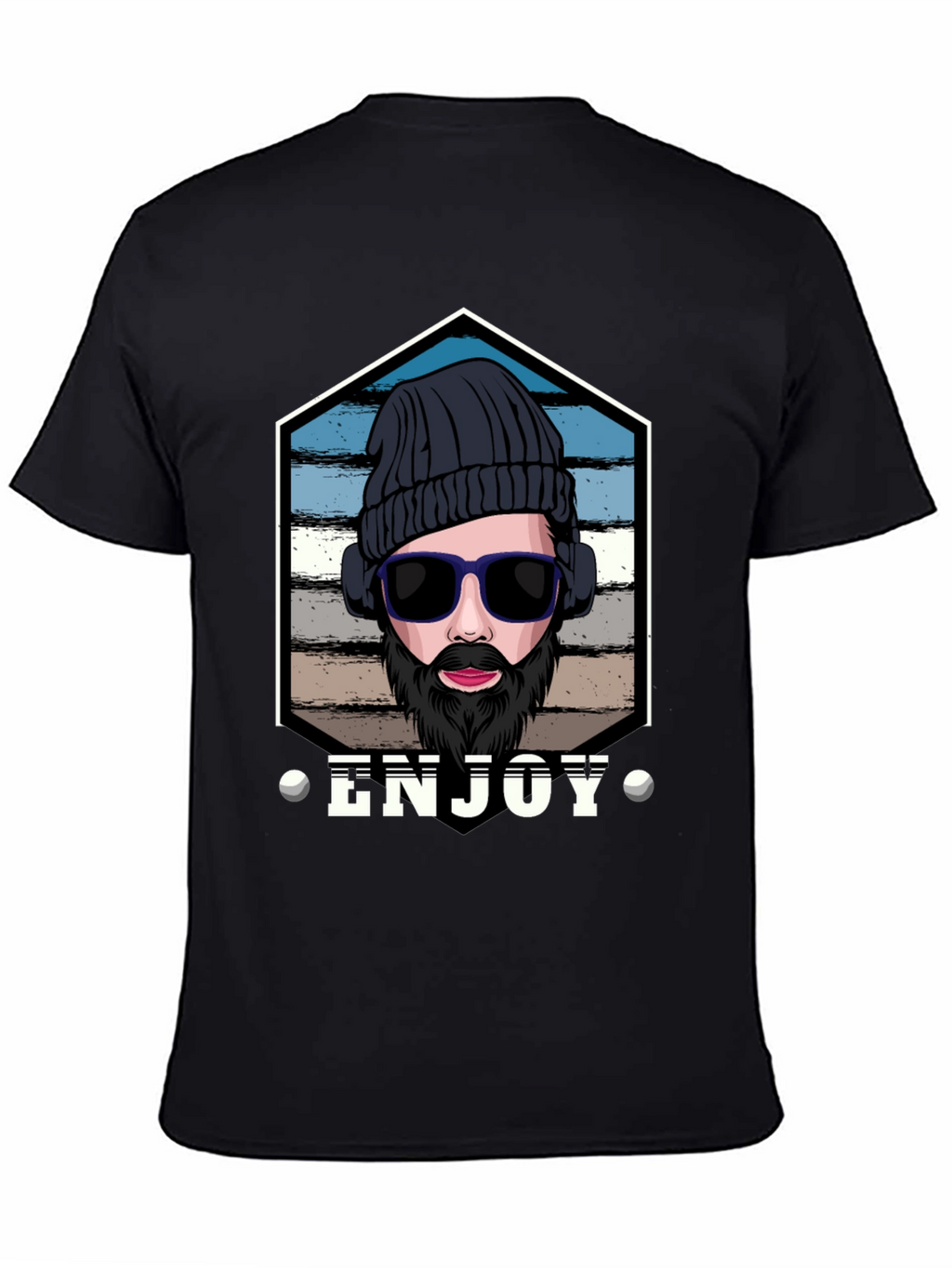 Enjoy Graphic Tee: Hipster Style
