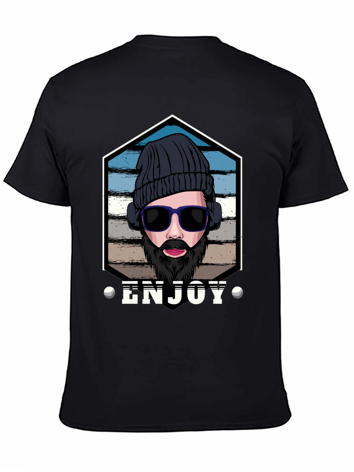 Enjoy Graphic Tee: Hipster Style