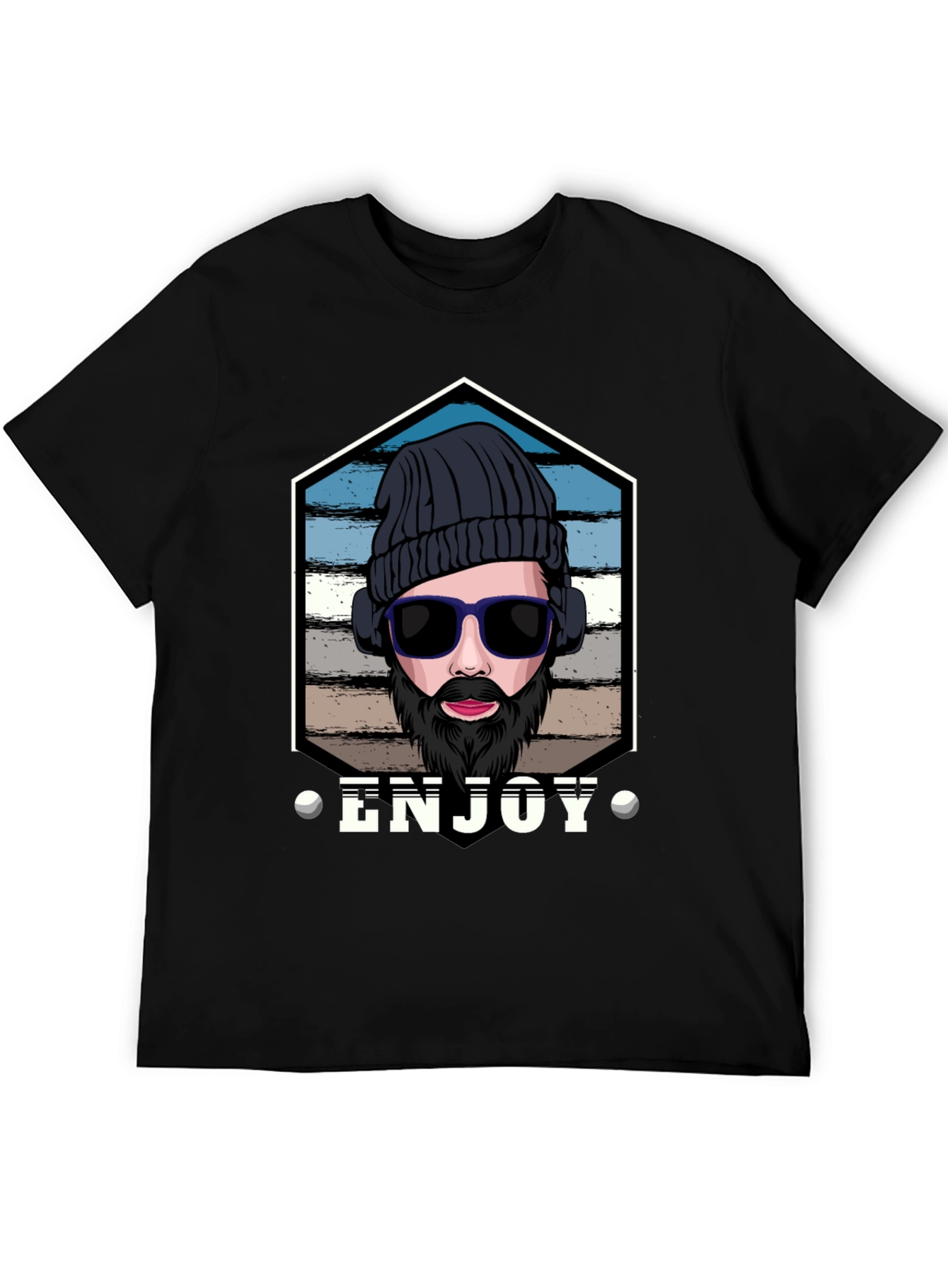 Enjoy Graphic Tee: Hipster Style